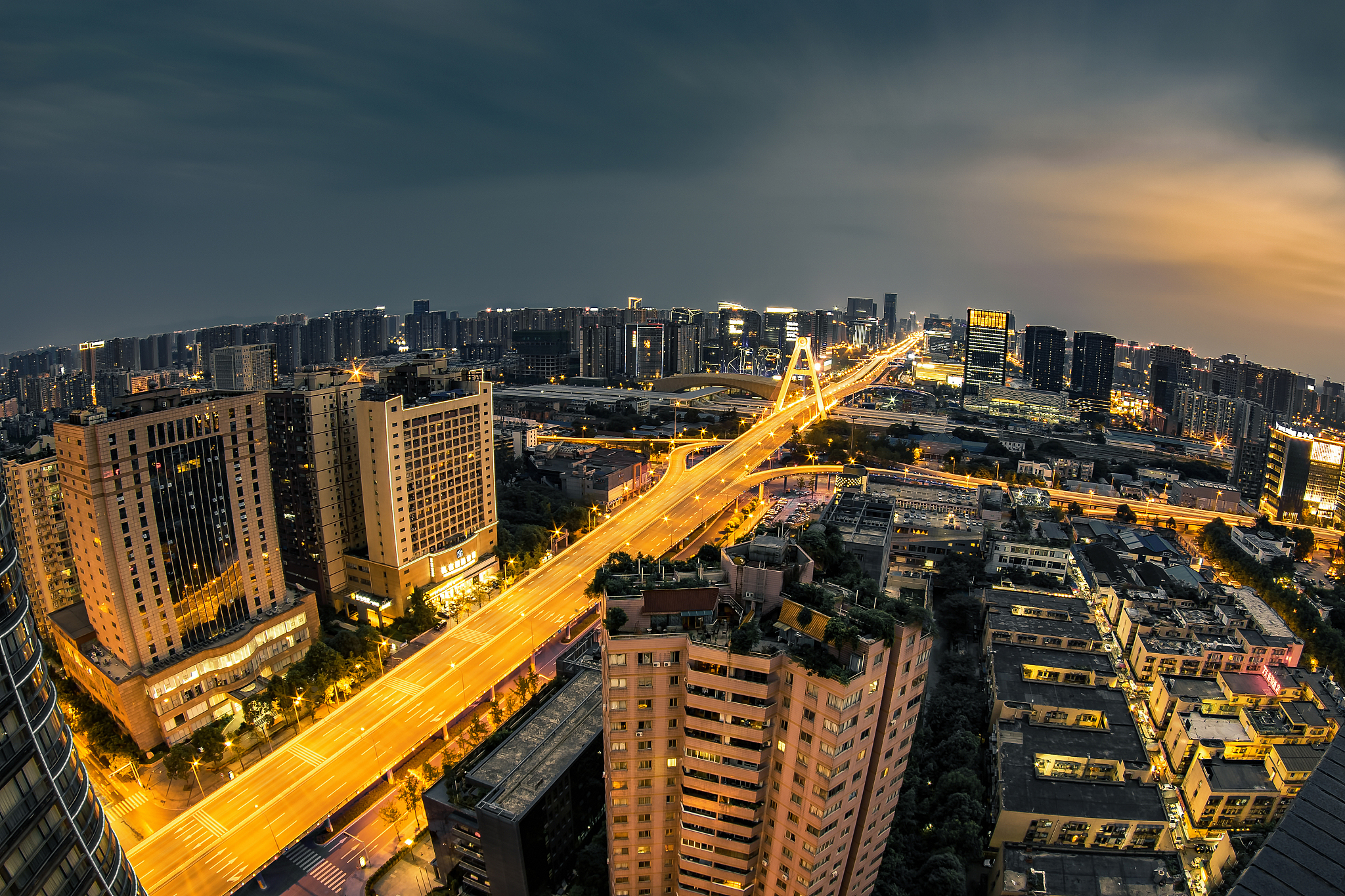 成都市城市夜景