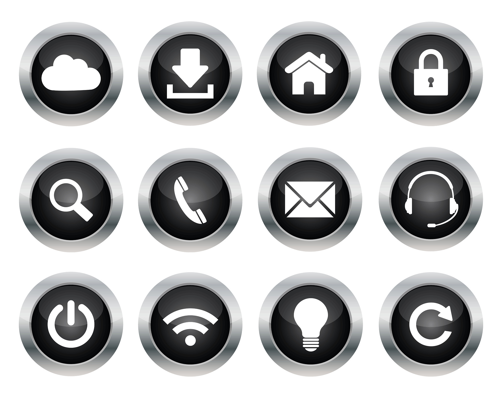 round web buttons