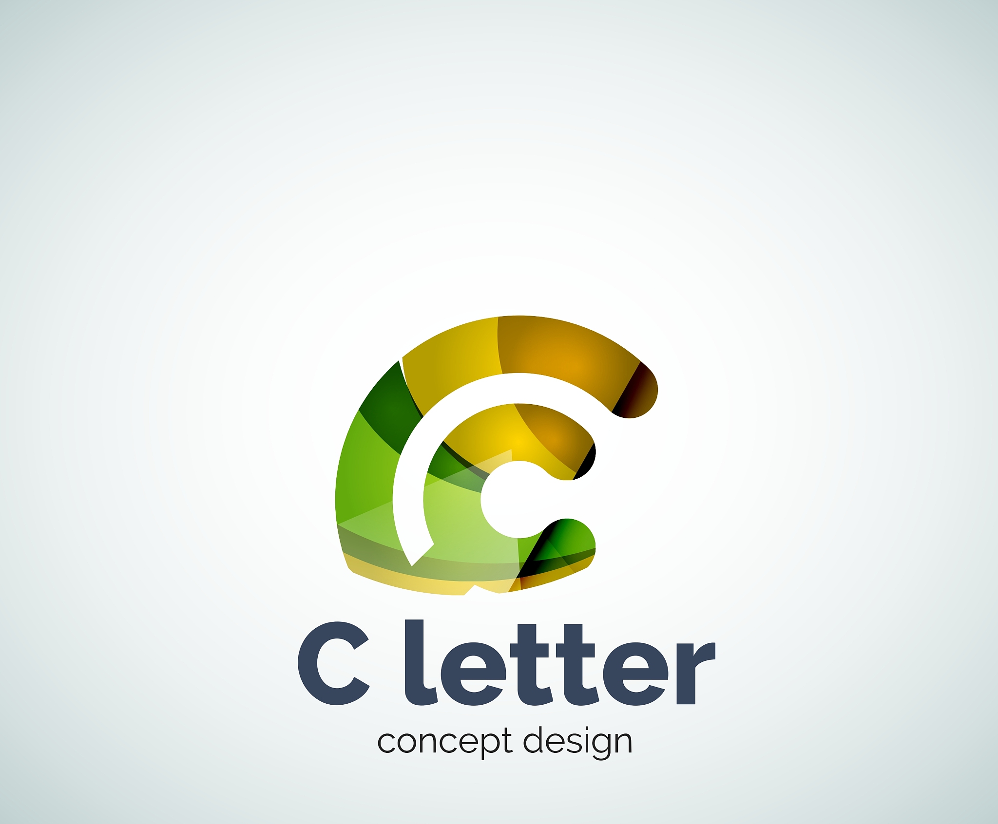 c letter concept logo template
