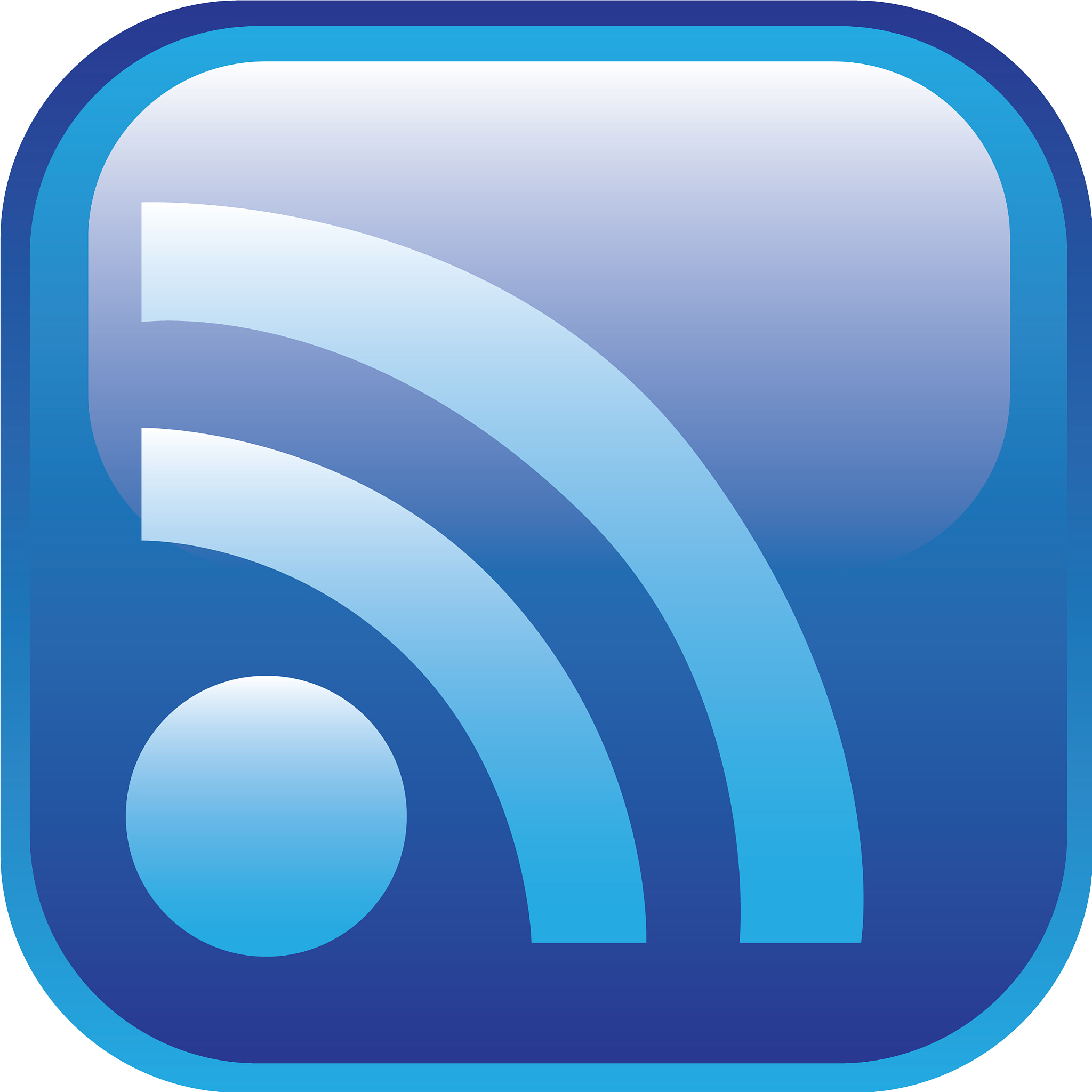 blue square frame with wifi icon