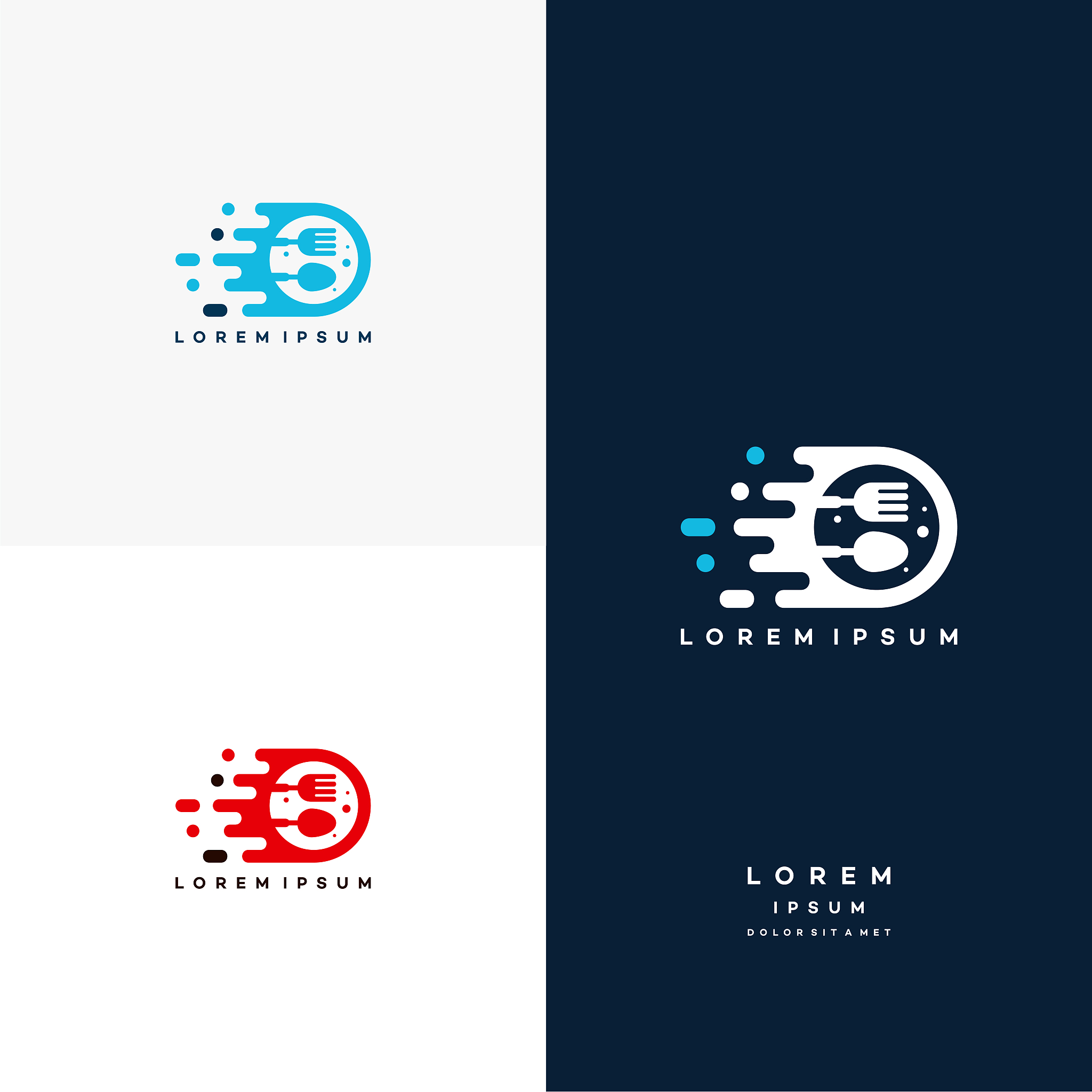 fast food delivery logo designs concept vector, food iconic logo