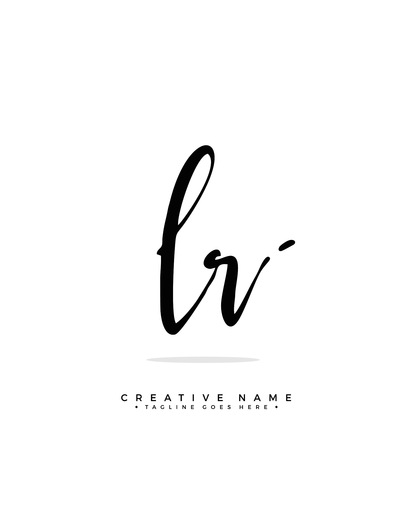 l r lr initial logo signature handwriting