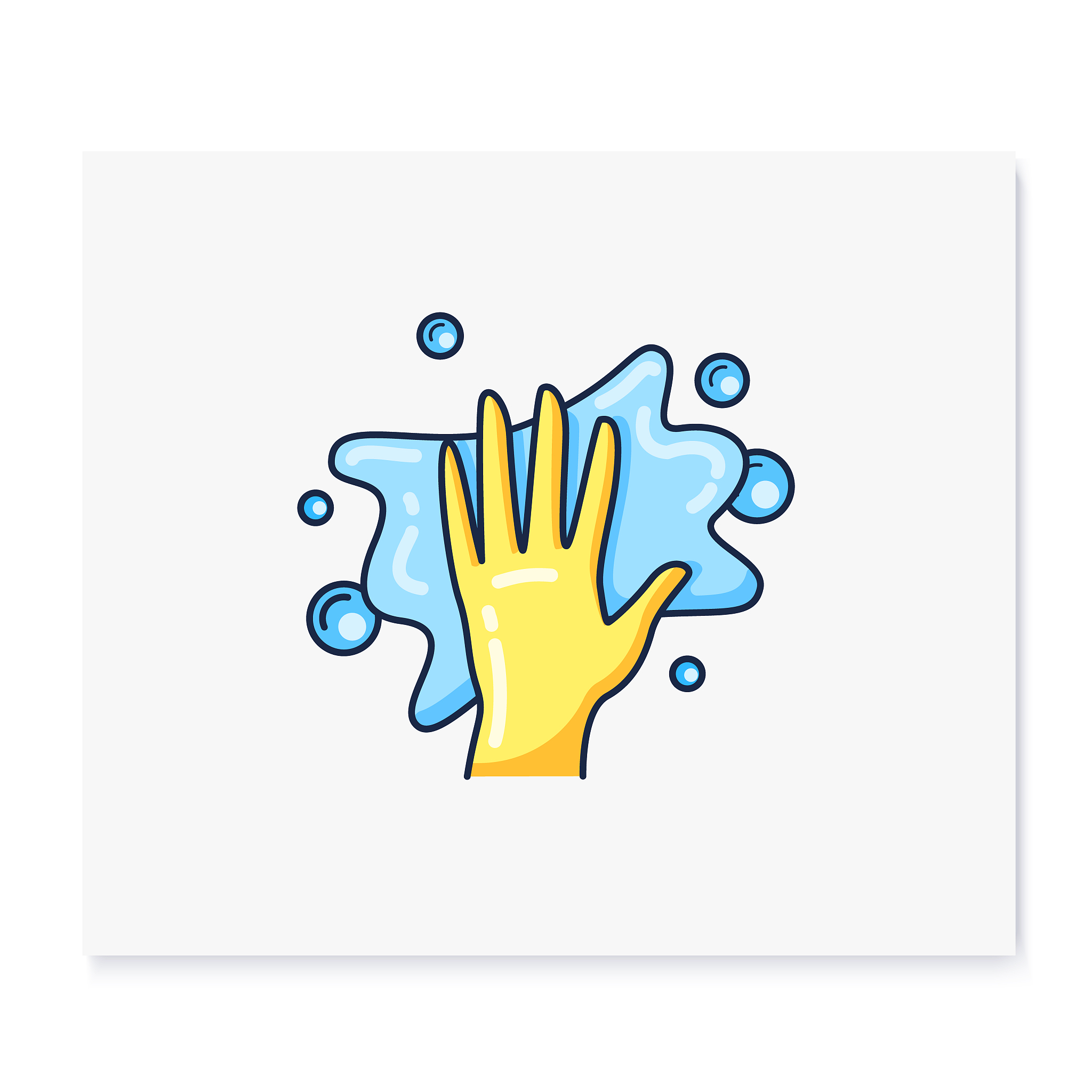 cleaning napkin color icon