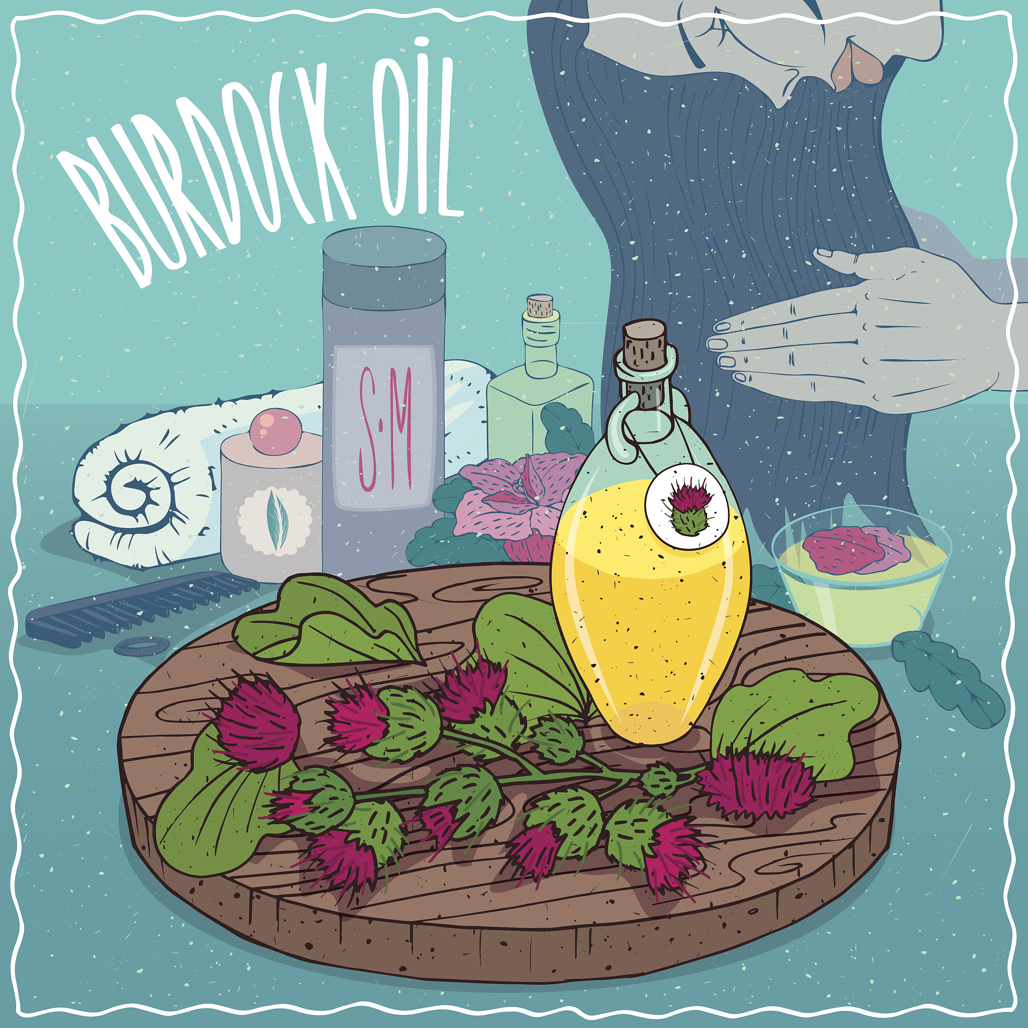 burdock oil used for hair care
