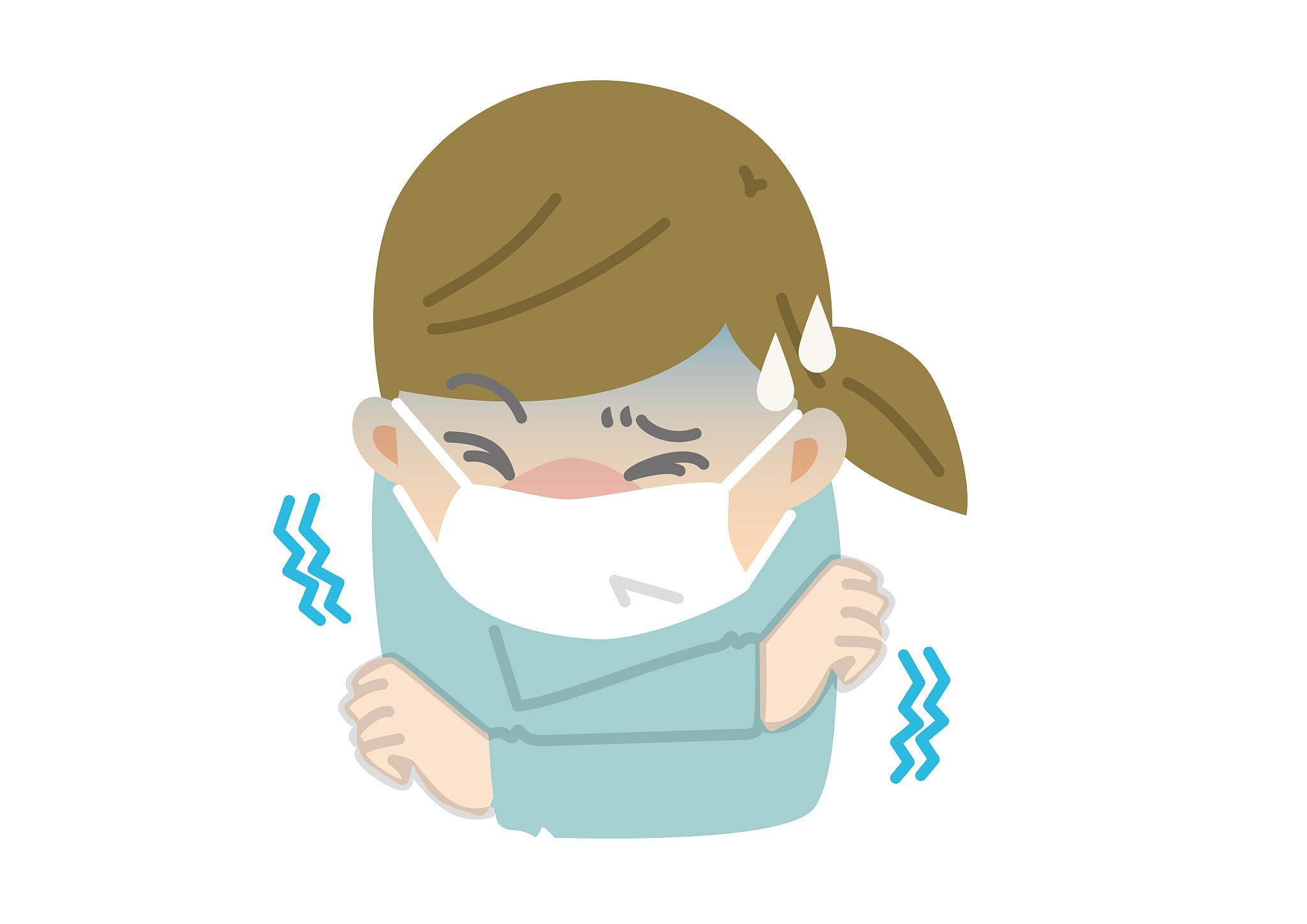 改写：根据现有研究85的肺炎患者在其病程中会出现发热但只有45的患者早期就出现发热 症状此外多数患者中可见咳嗽、鼻塞、呼吸困难以及乏力等症状1419国家卫健委根据患者临床症状的不同将肺炎严重程度分为轻型、普通型、重型和危重型119。这篇文章的重点是对轻症和普通症的研究。