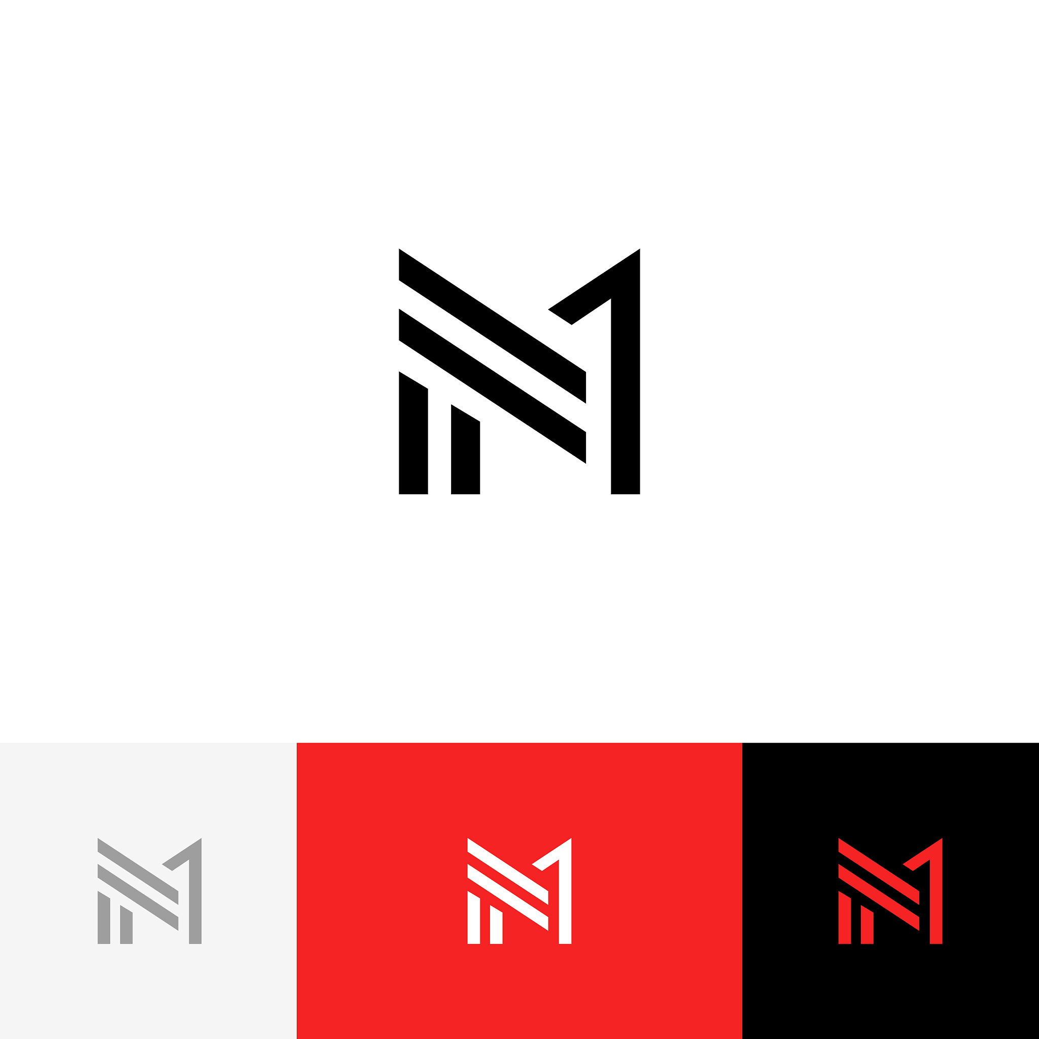 m 1 logo symbol from letters m and one