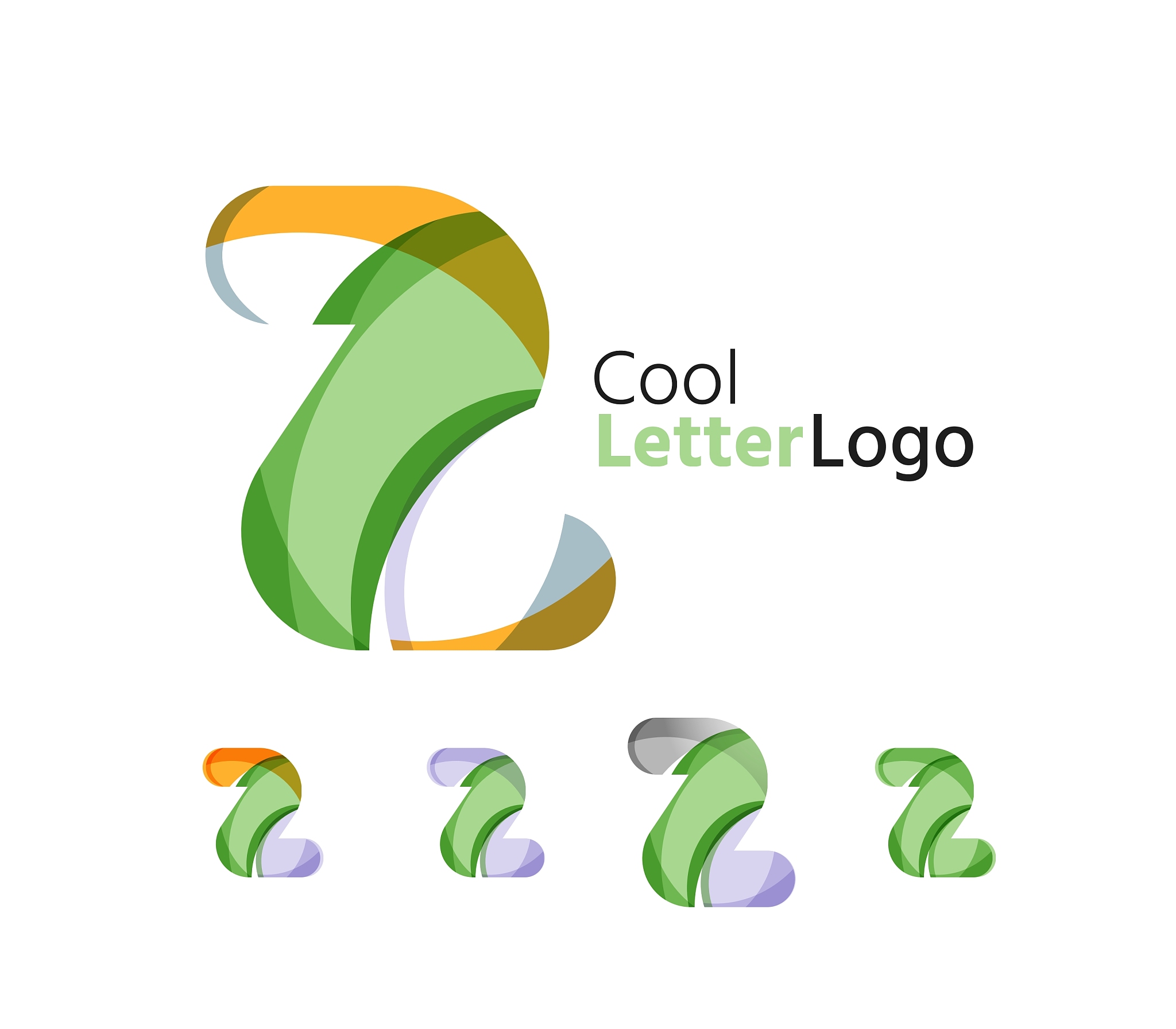 set of abstract z letter company logos business