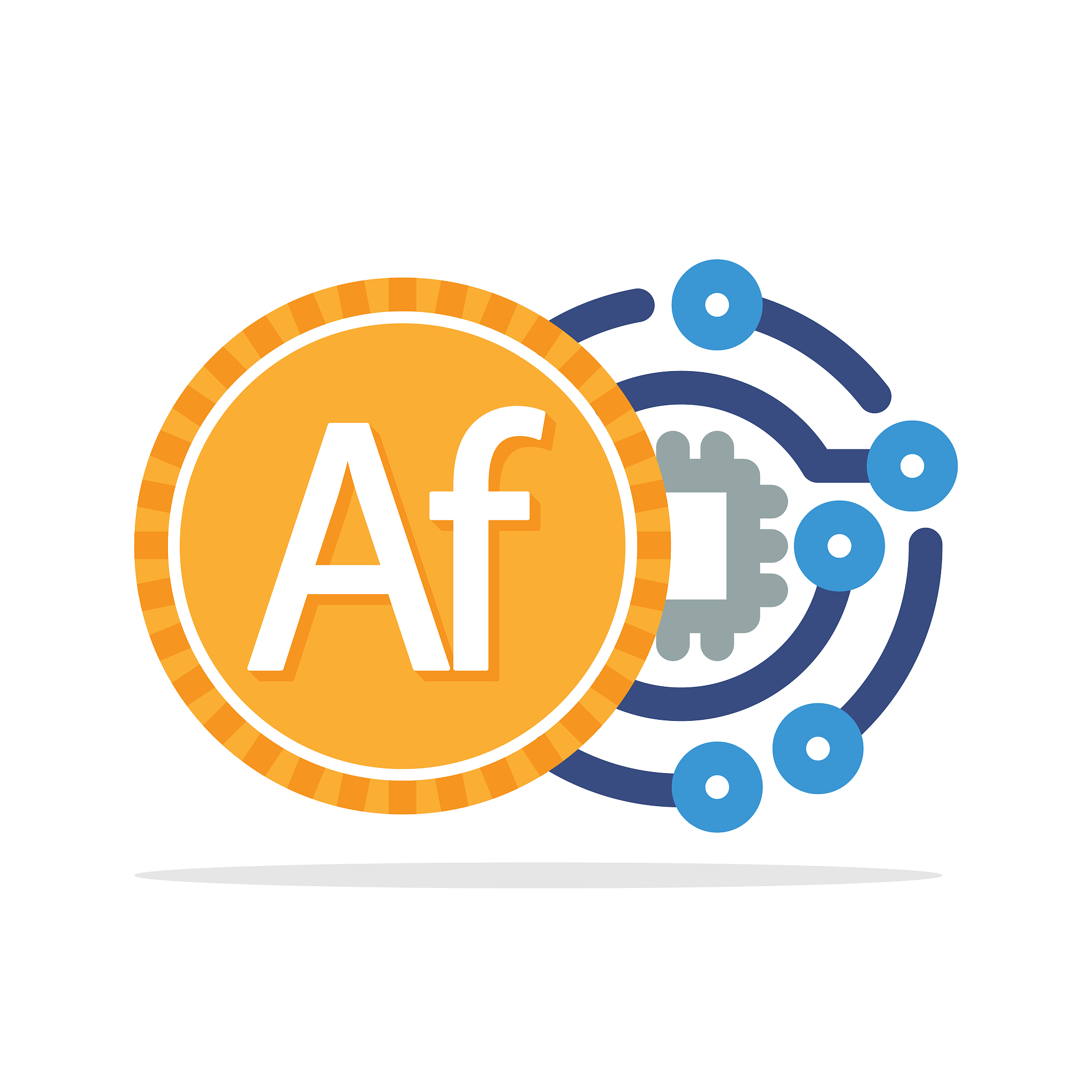 illustration icon concept of digital money transactions with the