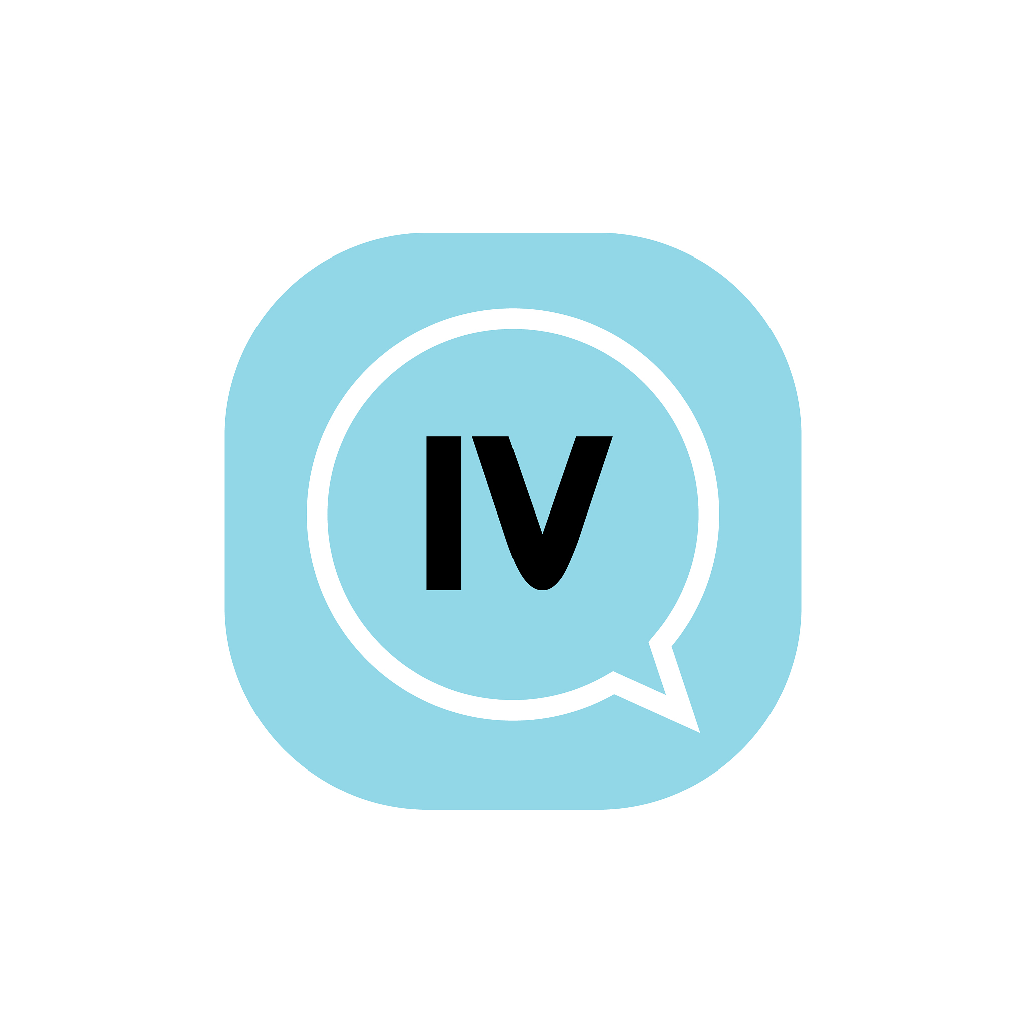 initial letter logo iv template design