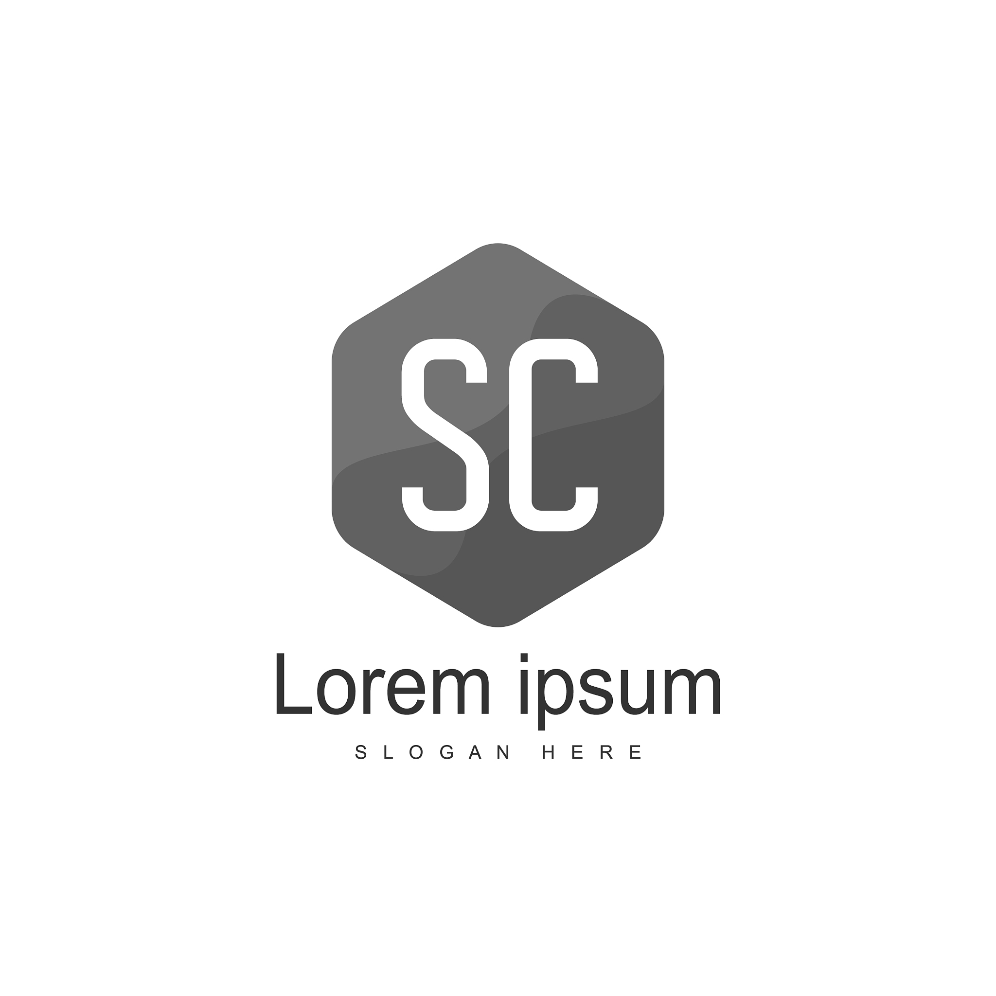 s letter logo template initial letter logo design