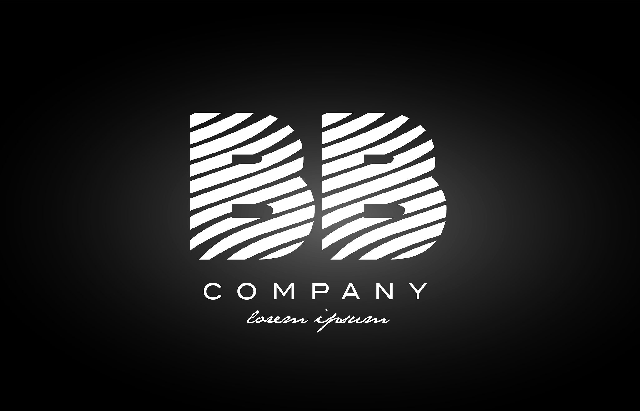 bb b b letter alphabet logo black white icon
