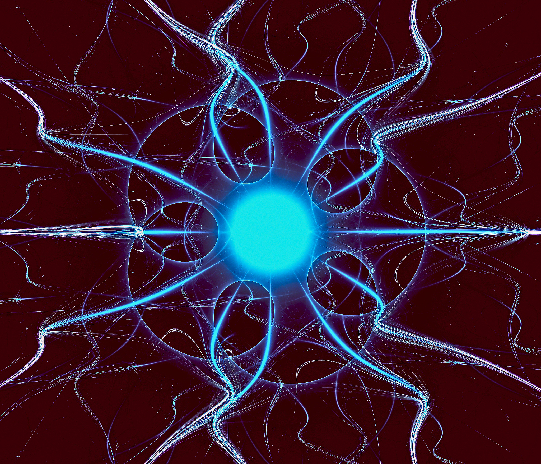 abstract fractal. ball lightning.