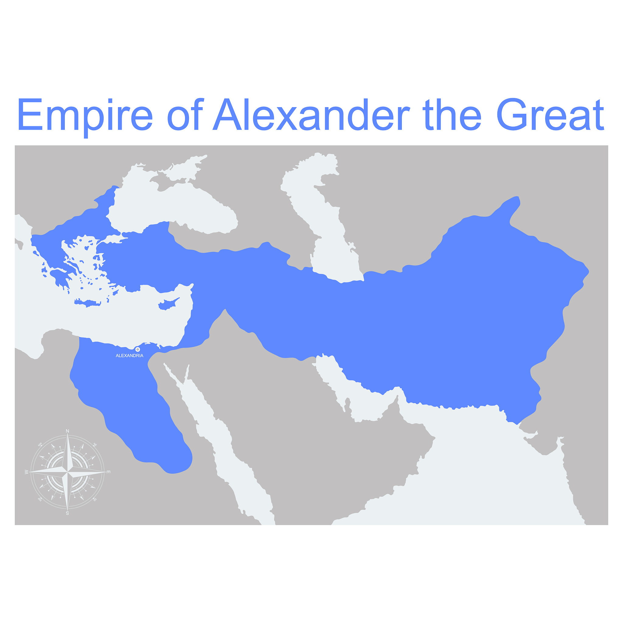 map empire alexander great