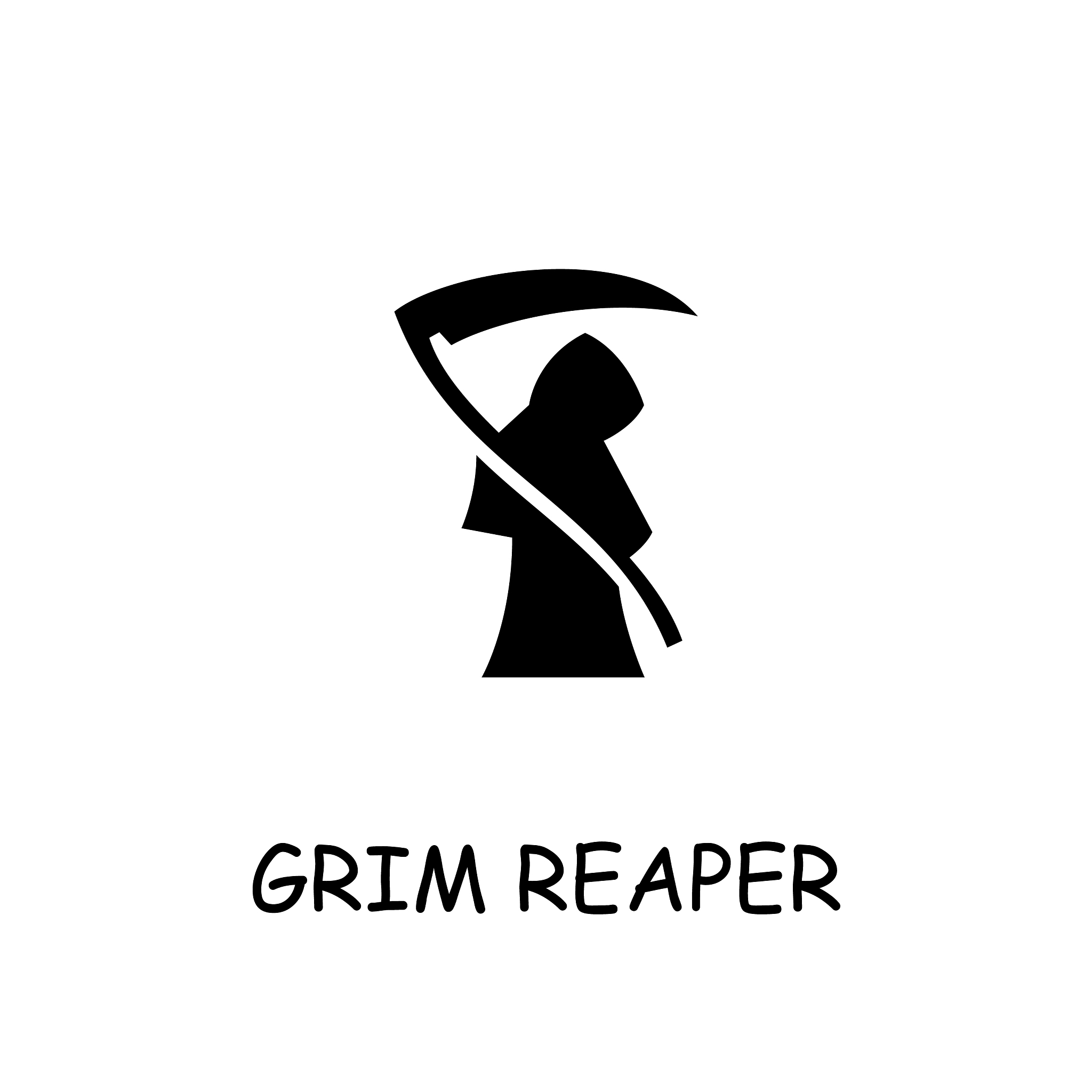 grim reaper death flat icon