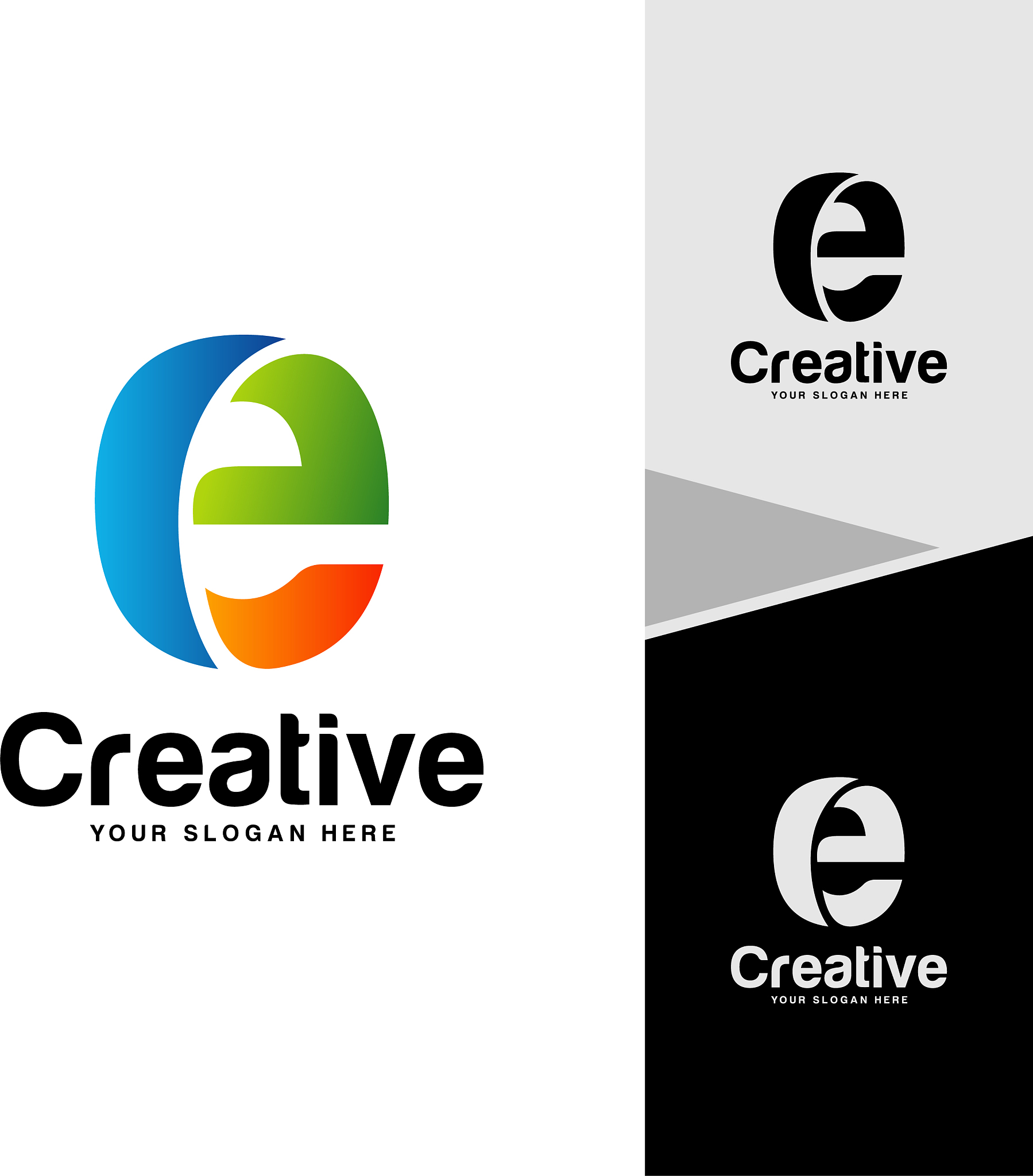 letter e logo design concept initial e logo