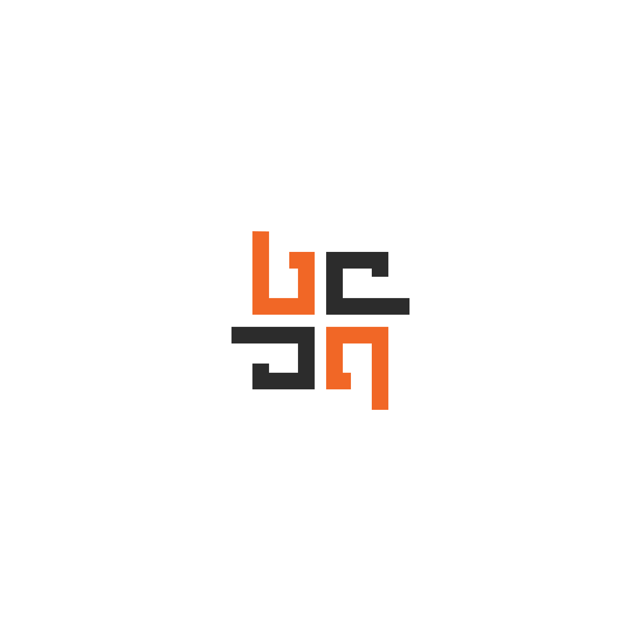 initial letter bc or cb logo design template