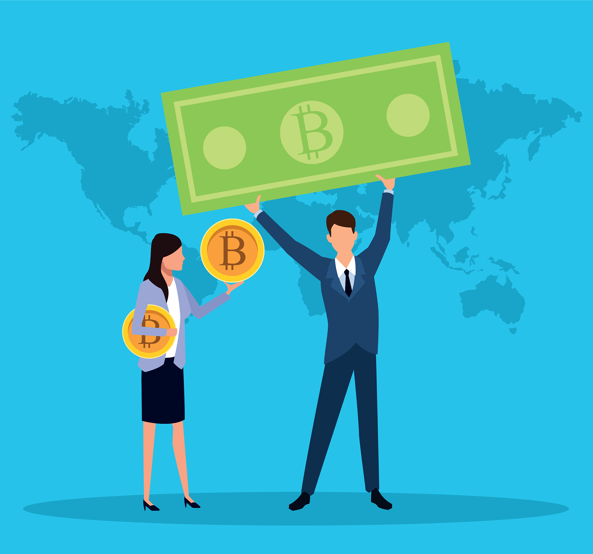 businessman and businesswoman avatar design