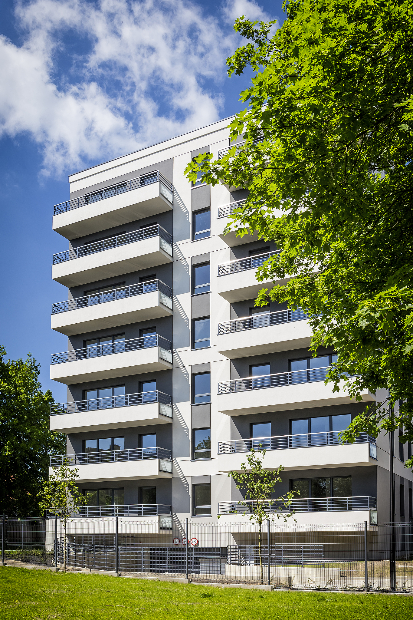 new modern apartment building