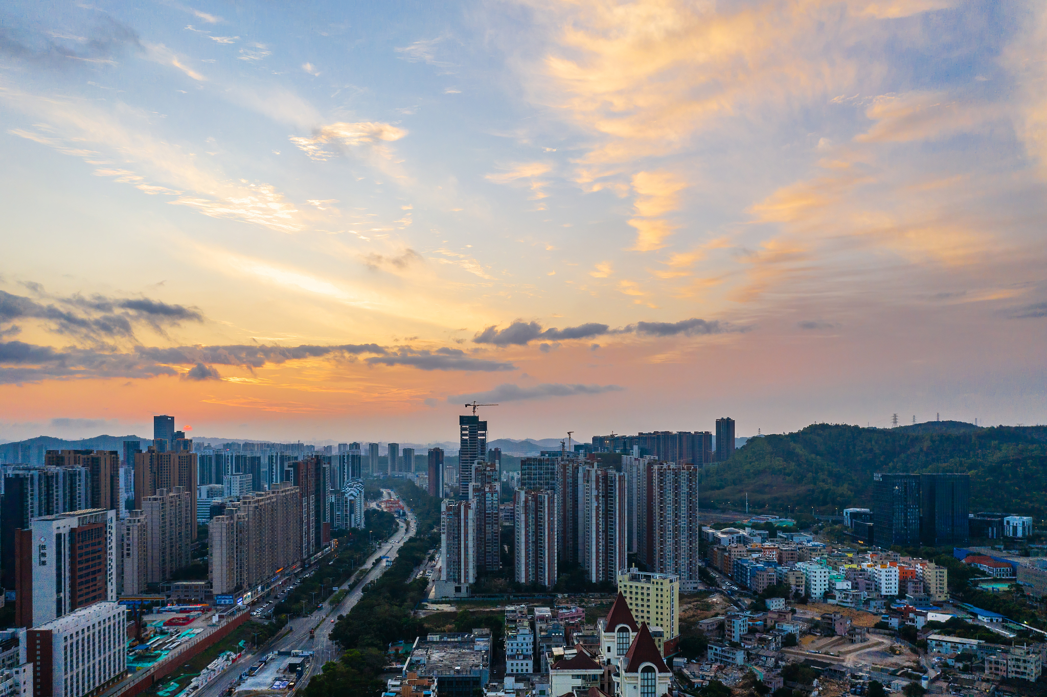 广东省深圳市龙岗区城市风光