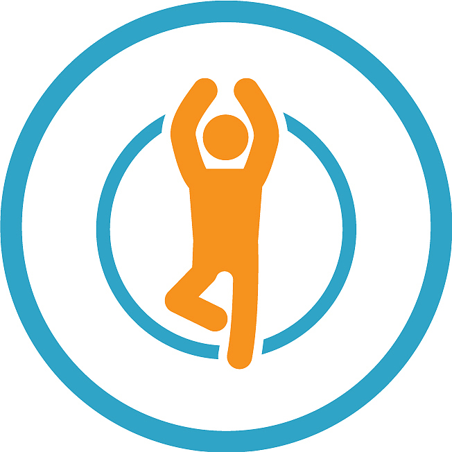 yoga fitness icon flat design
