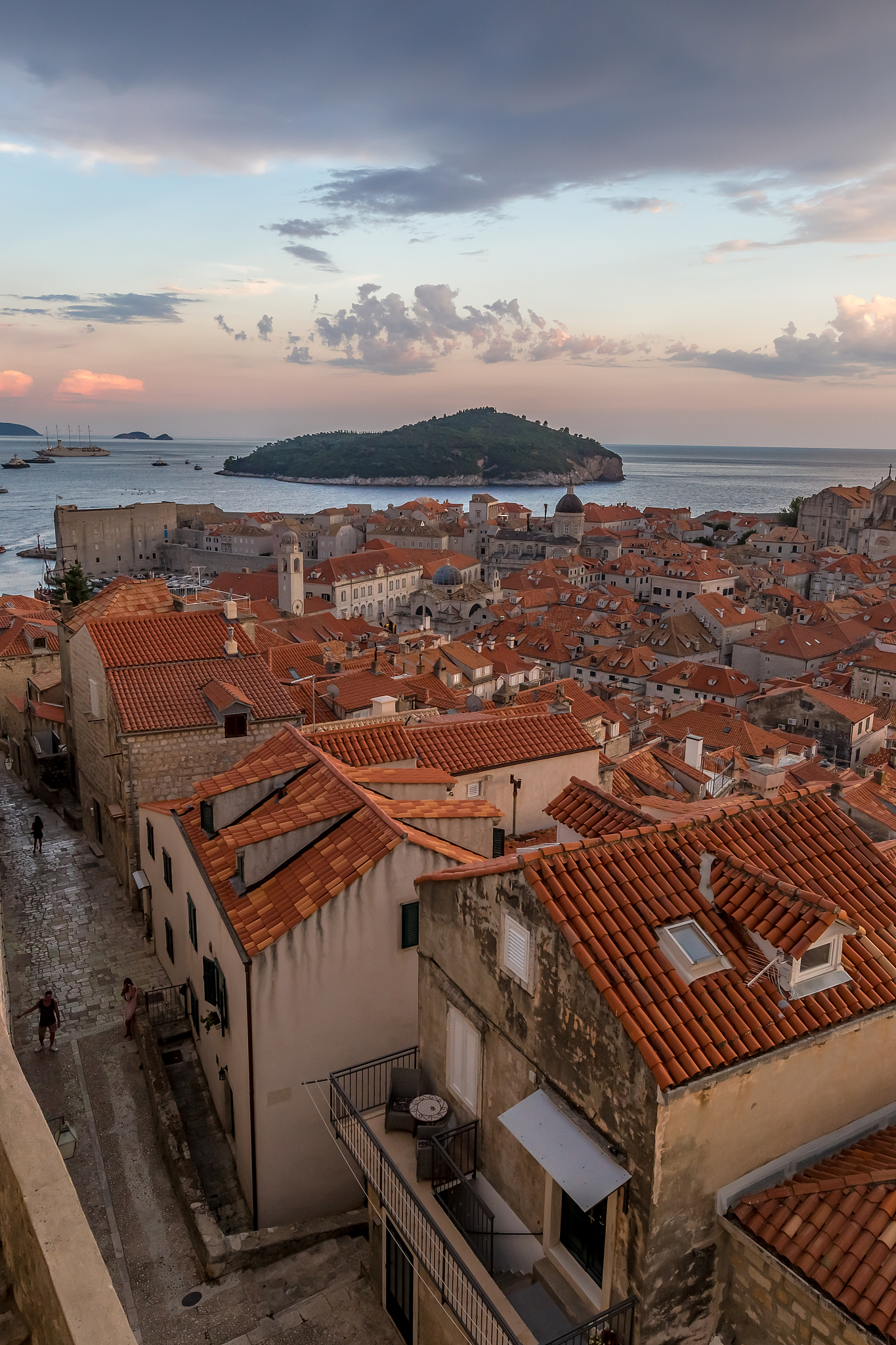 view of dubrovnik in summer, croatia
