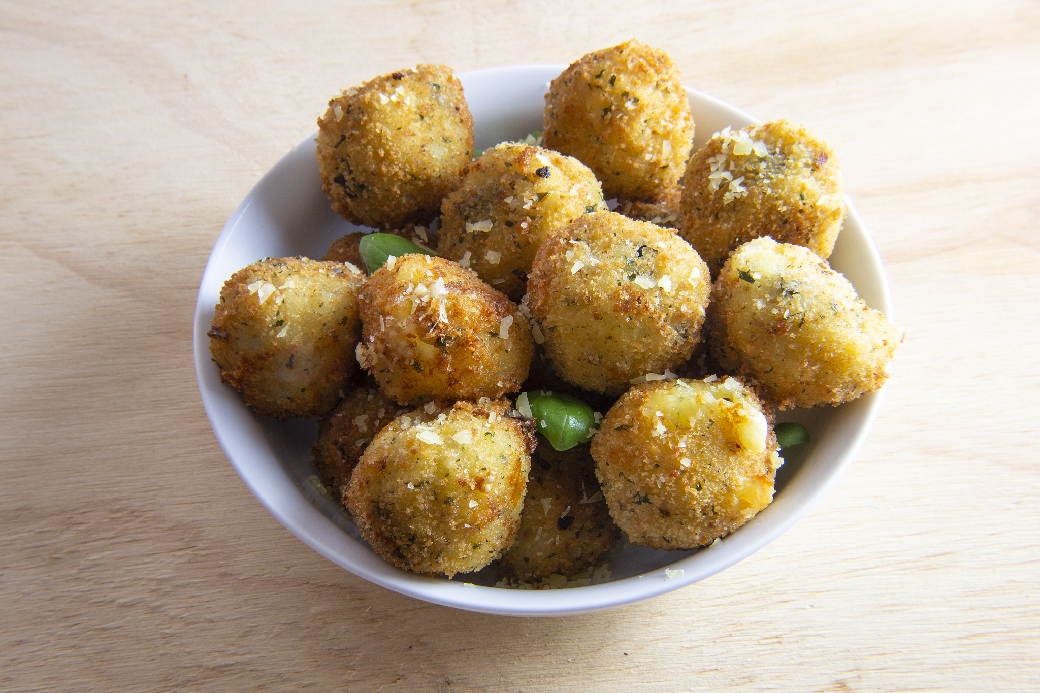 deep fried risotto balls