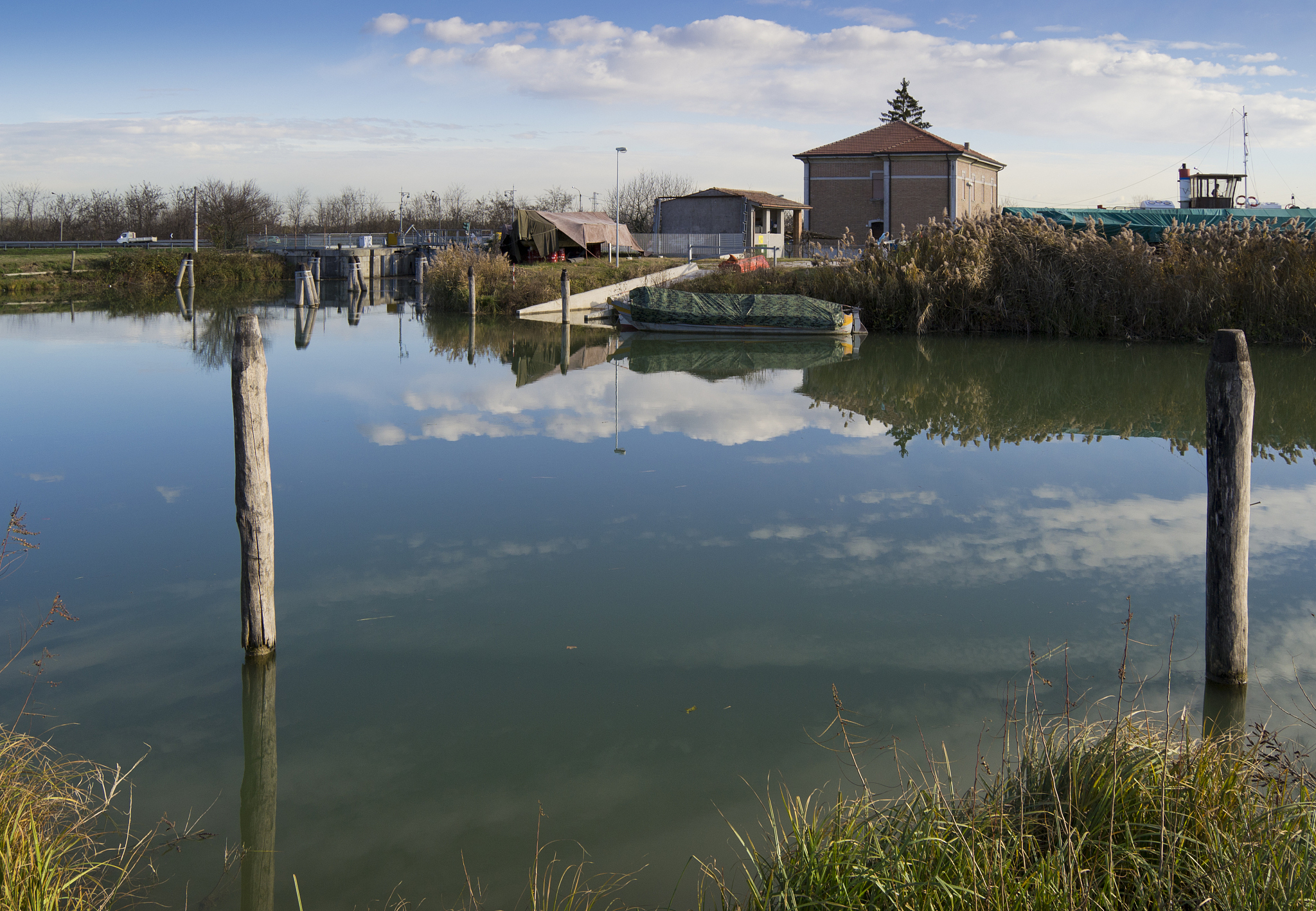 the river and small harbour