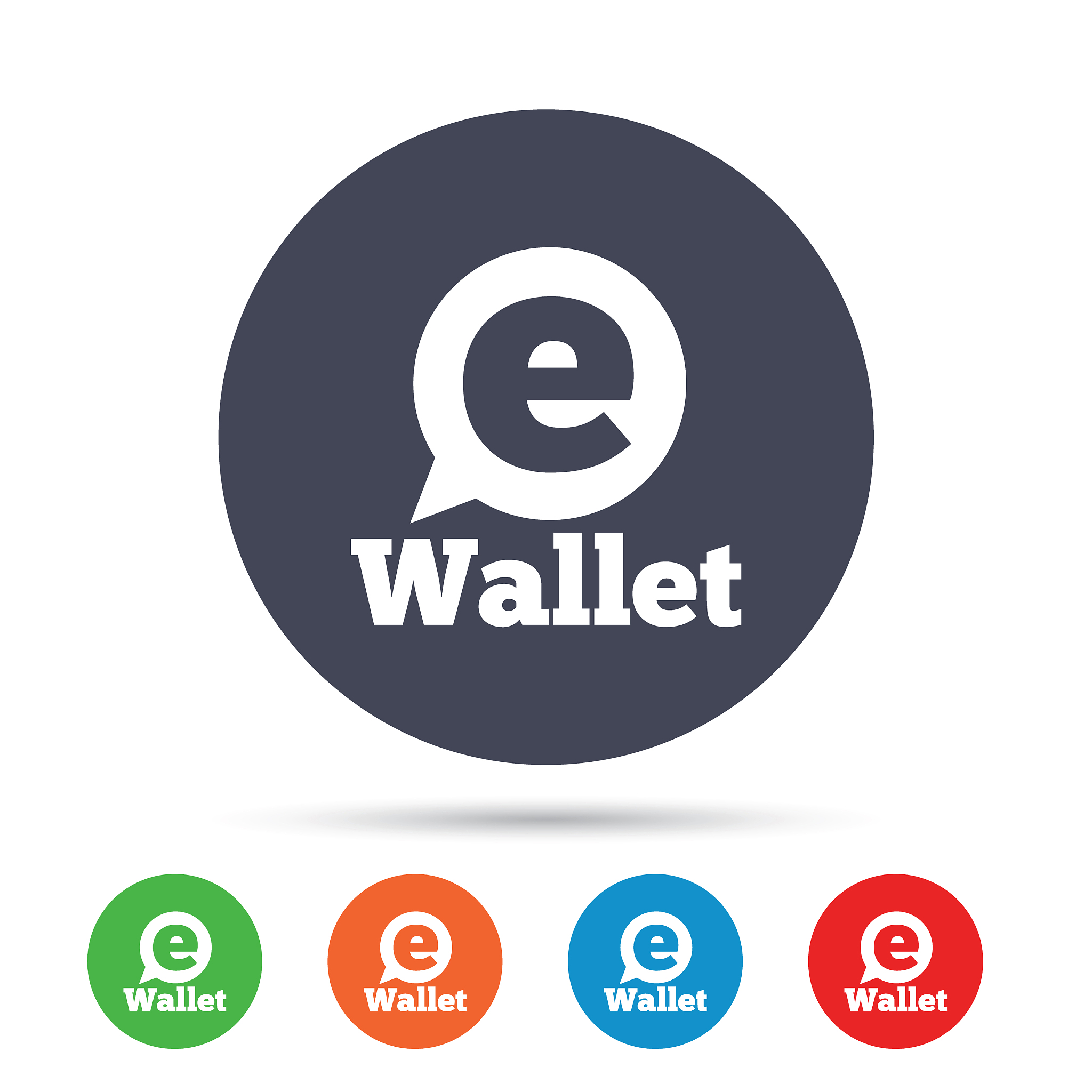 ewallet sign icon electronic wallet symbol