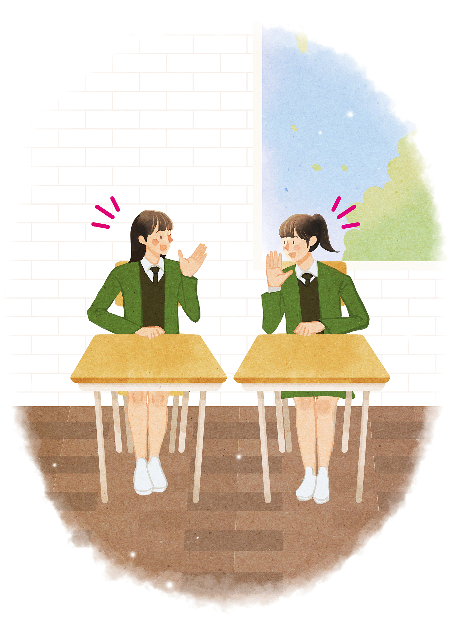 我和我以前的同桌打算重新坐在一起然而她这次好像忘记了我们的约定或者执意想跟别人坐我该怎么说？她可能是因为她成绩没我好好像她想跟其他成绩好的人坐唉明明都说好了的我最讨厌不遵守诺言的人更令人气愤的是她似乎完全忘记了还多我有说有笑的我该怎么暗示她暗示！暗示！暗示！用旁敲侧击的方法