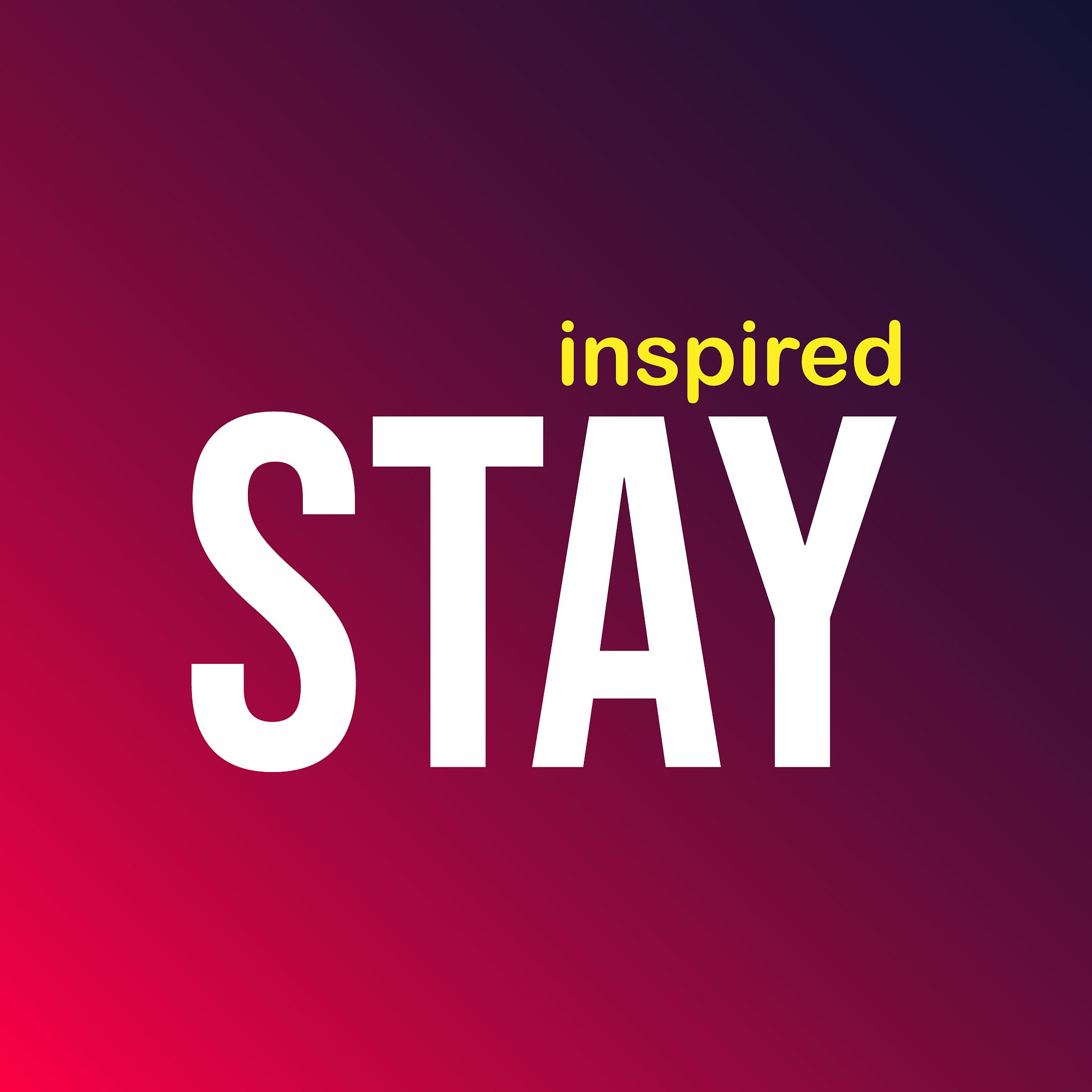 stay inspired successful quote with modern
