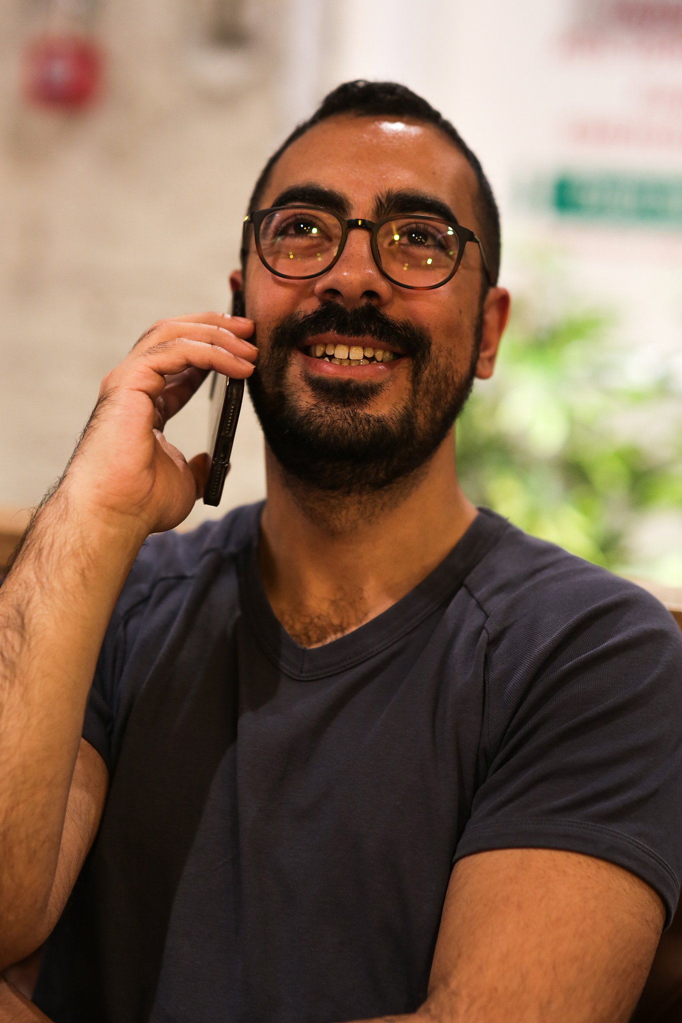 man talk on phone