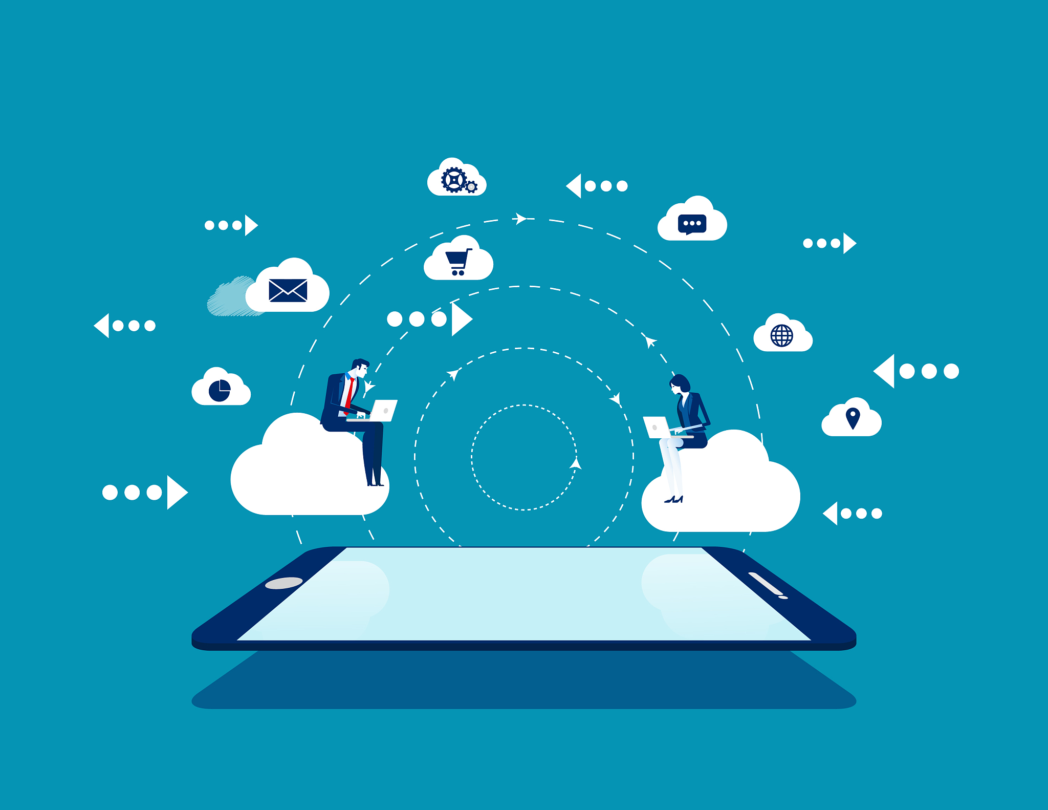 cloud computing technology concept business