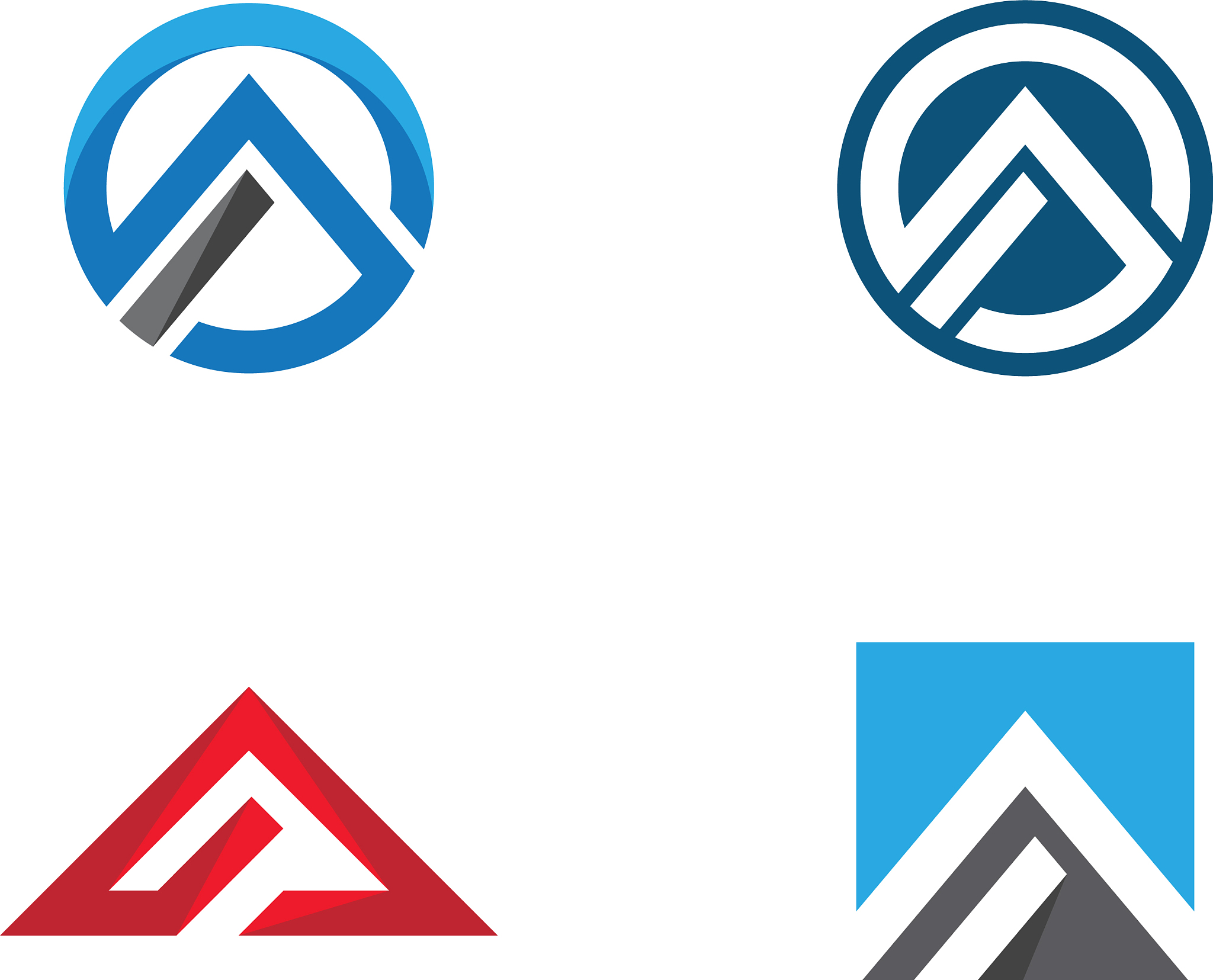 a letter logo template icon
