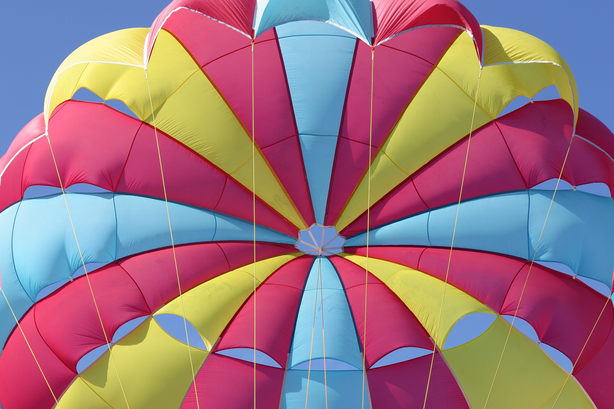 multicolored parachute