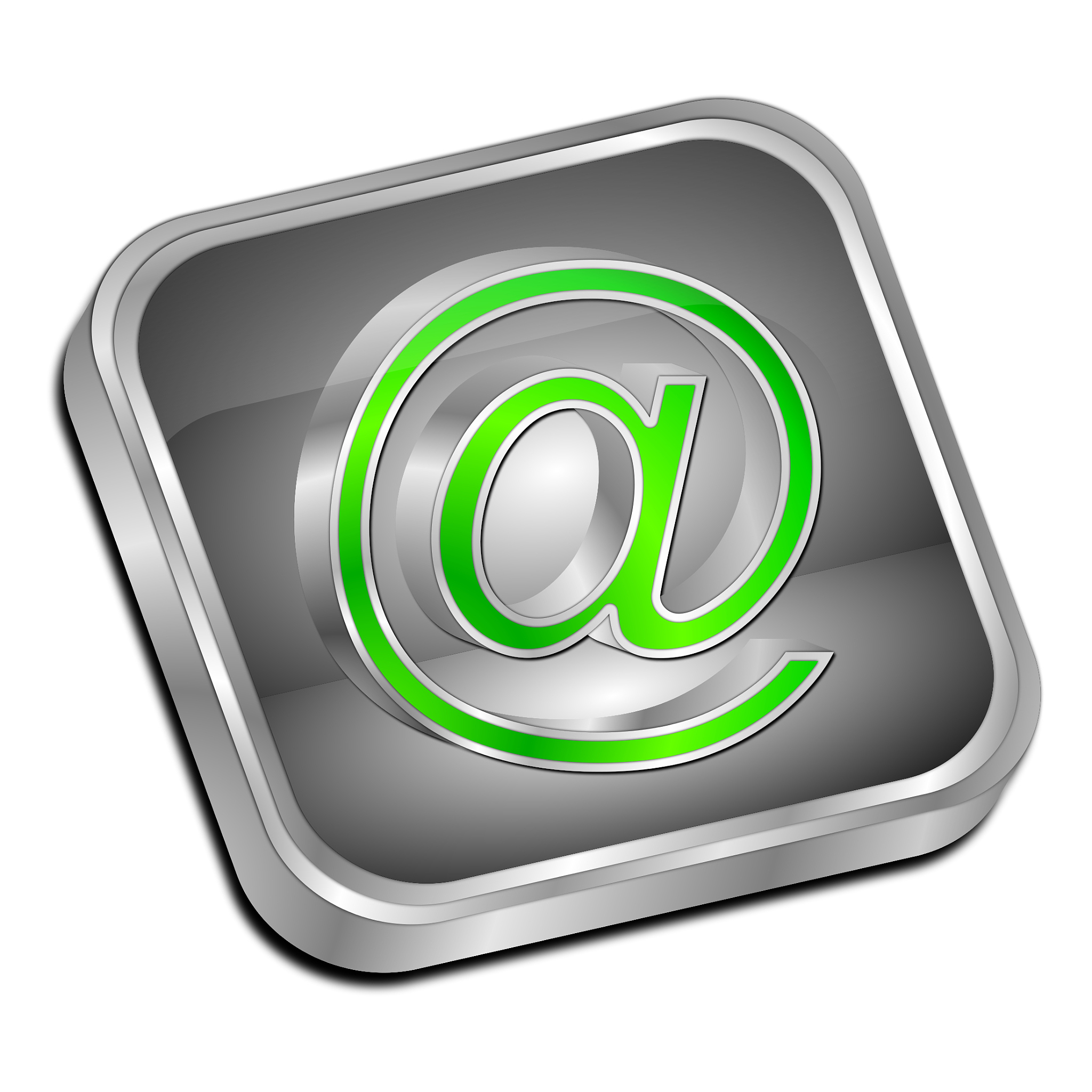 e-mail button - 3d illustration