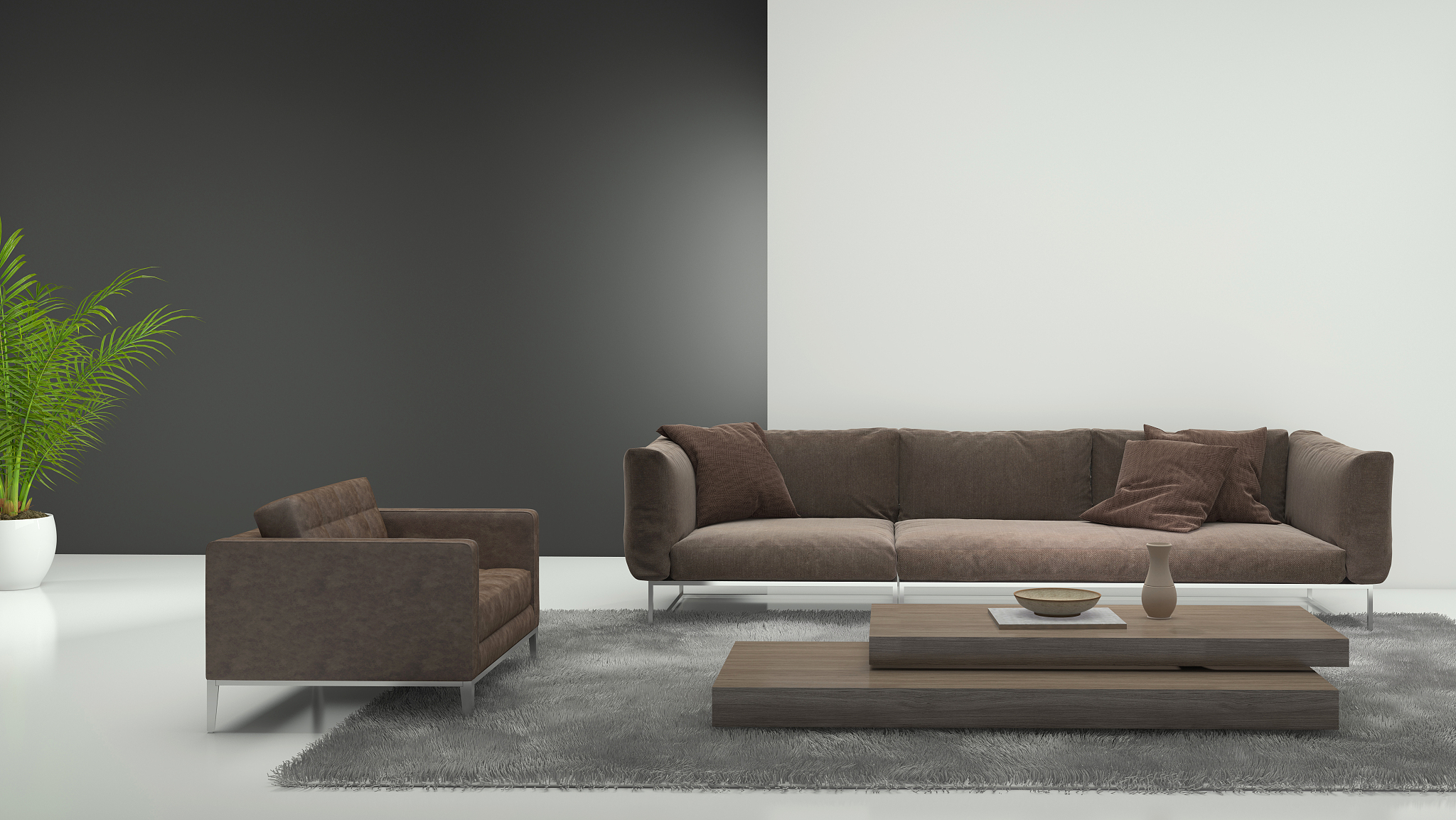minimalist modern interior living room