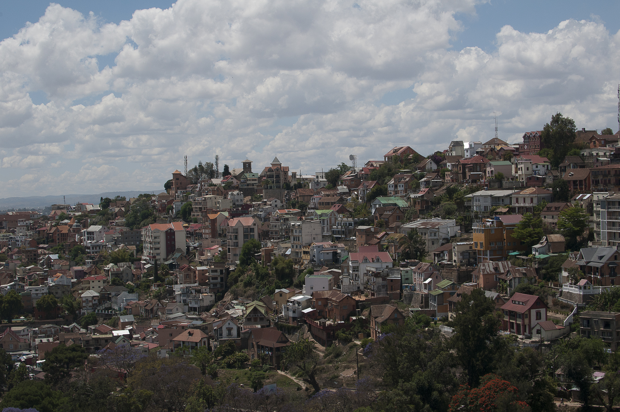 panorama sur la ville haute d'antananarivo