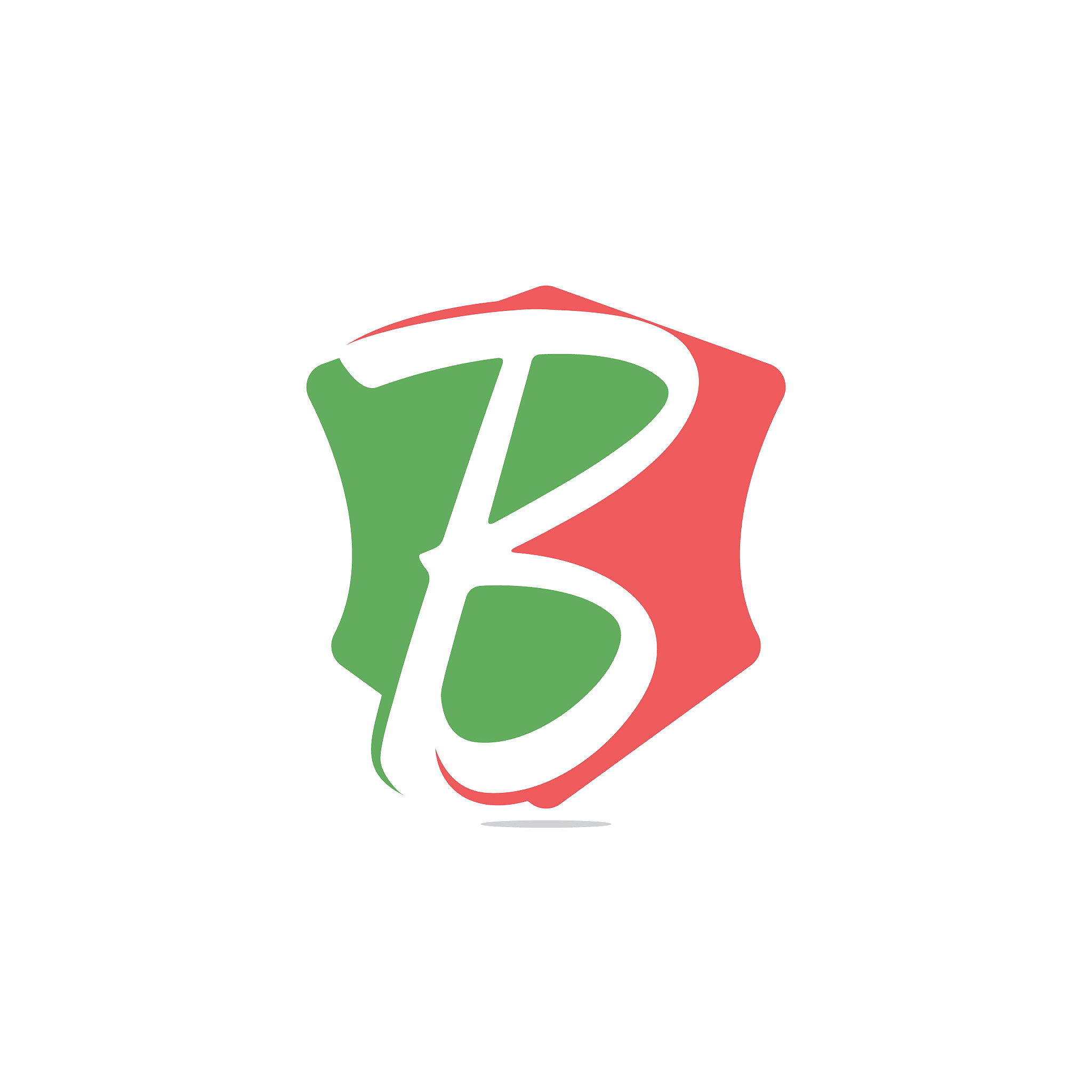 initial letter b vector logo design.