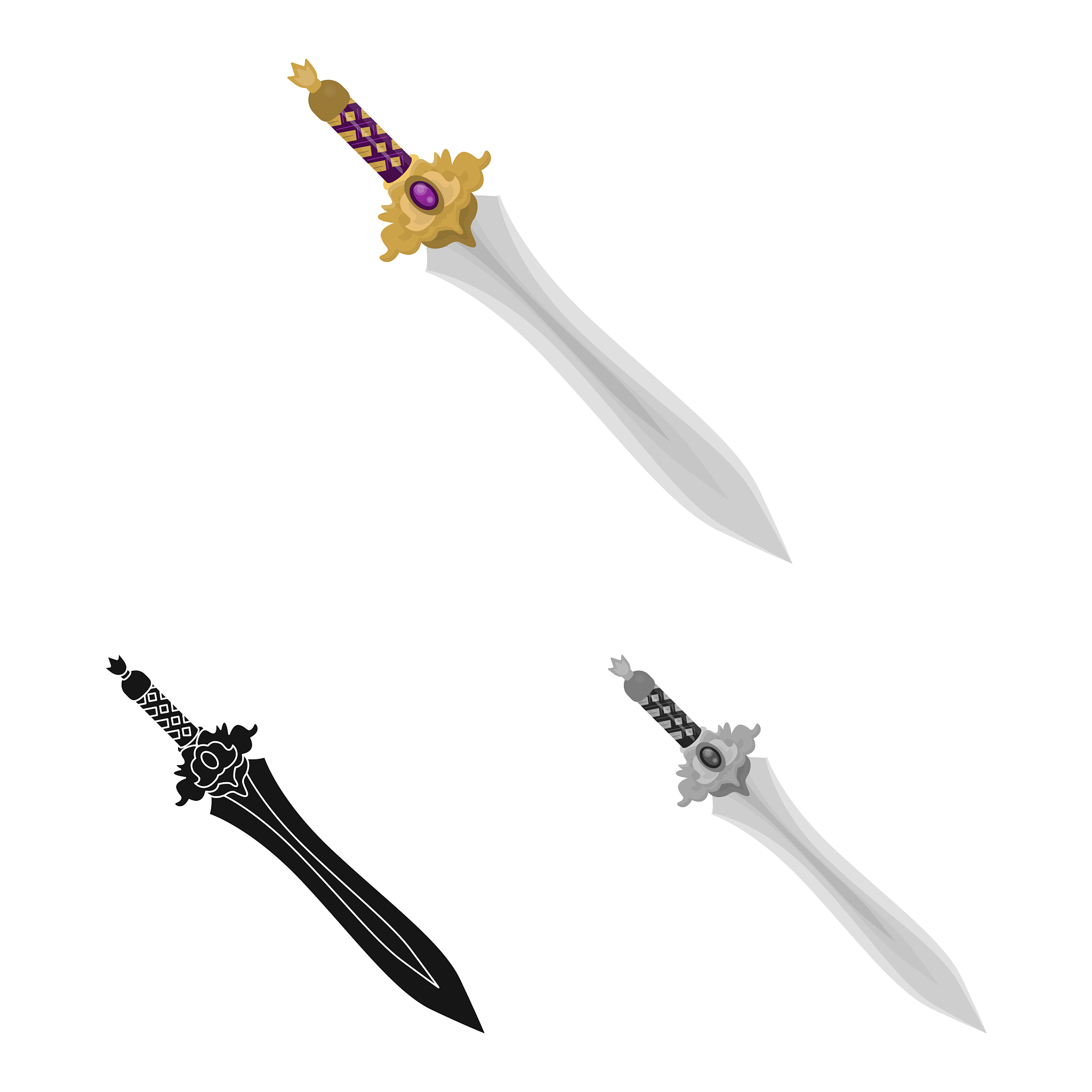 design of game and armor logo set of game