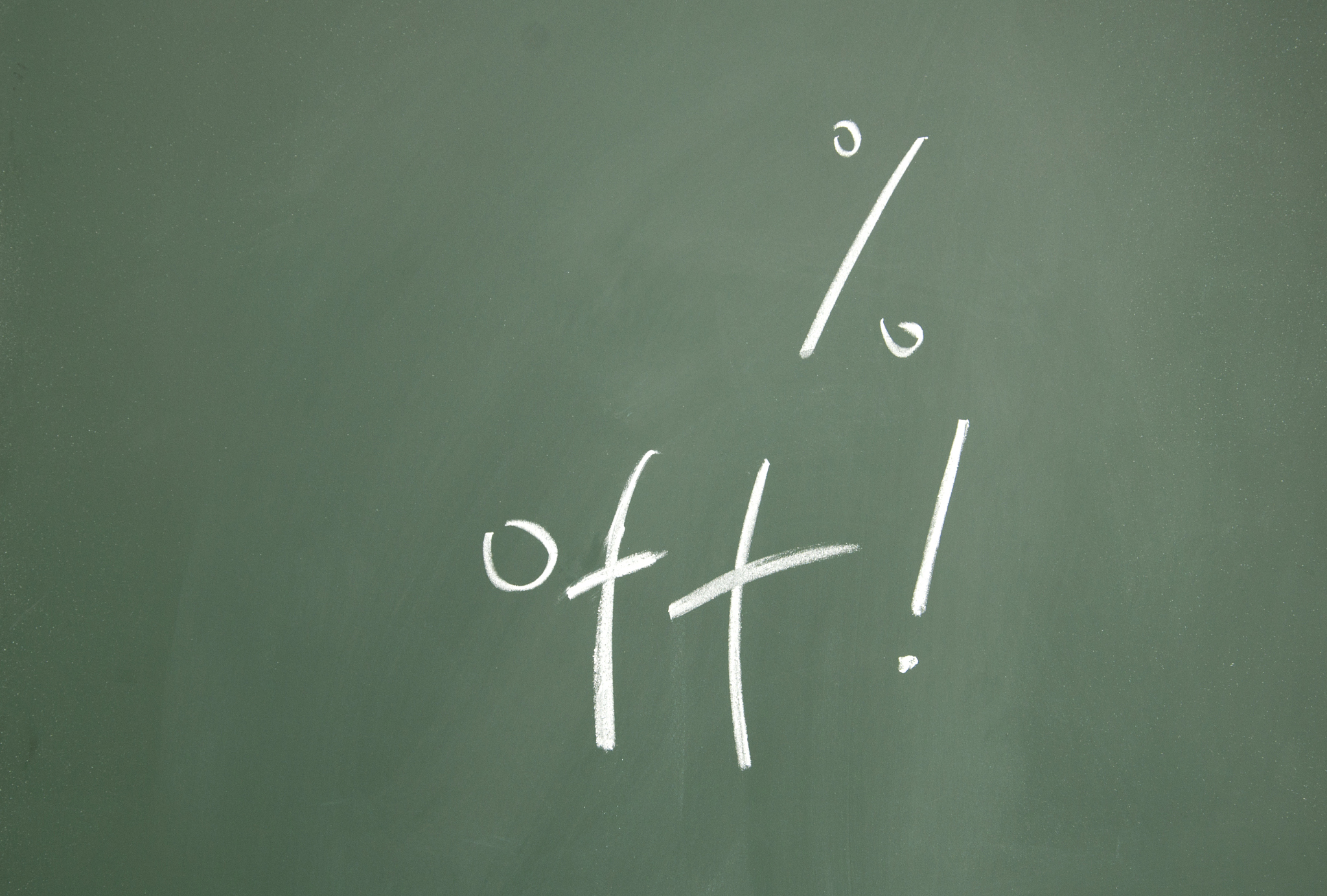 discount sign