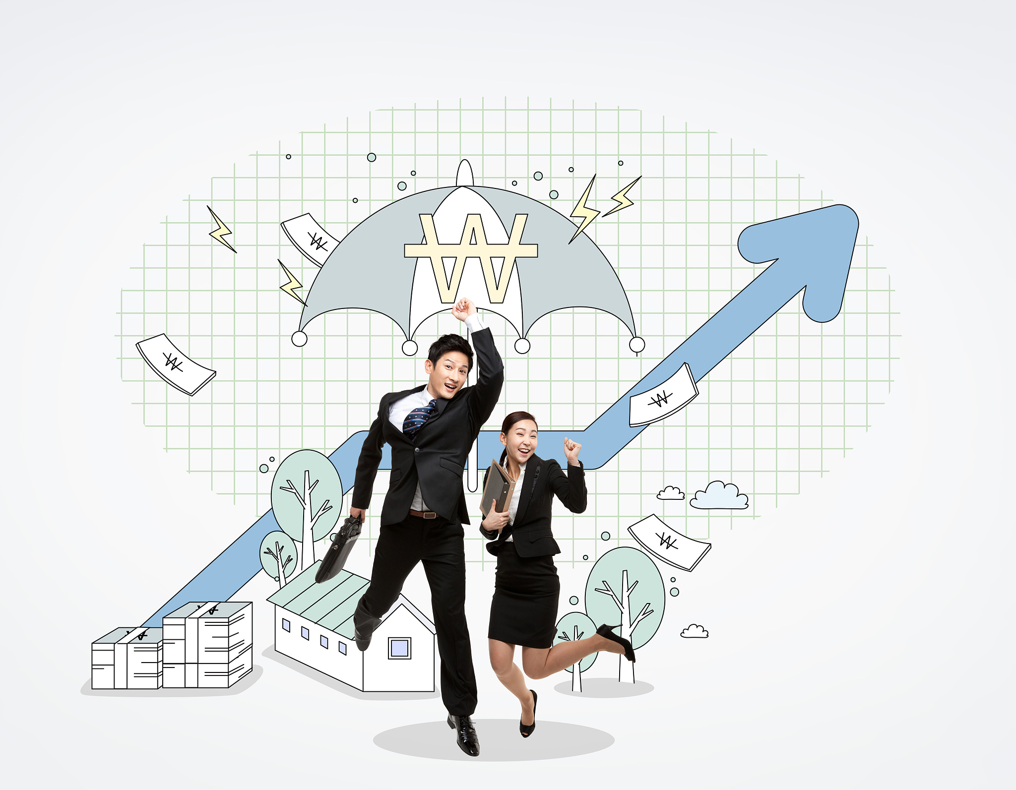 business, finance, banking, insurance, savings, virtual money, i