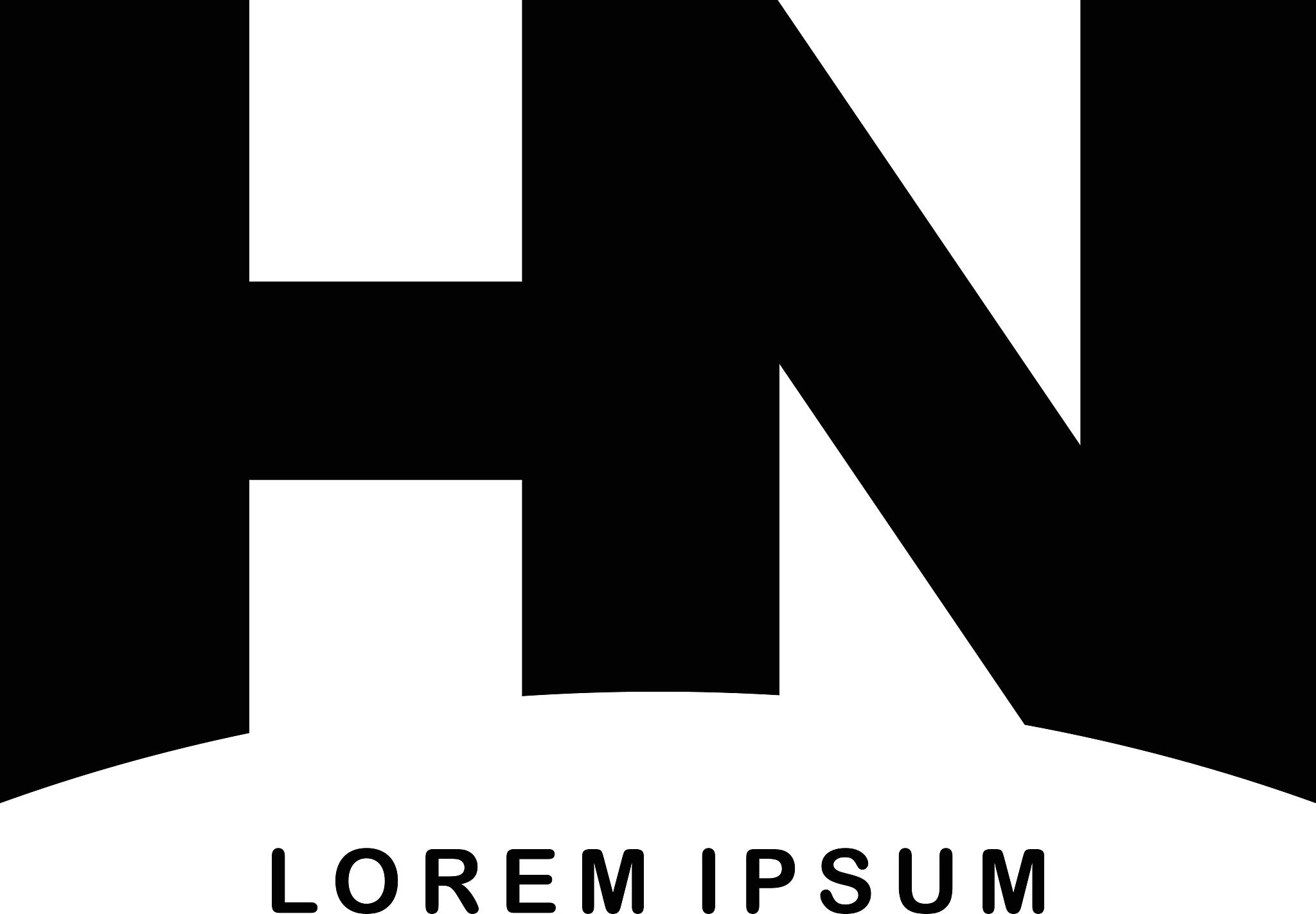 initial letter brand logo template logotype
