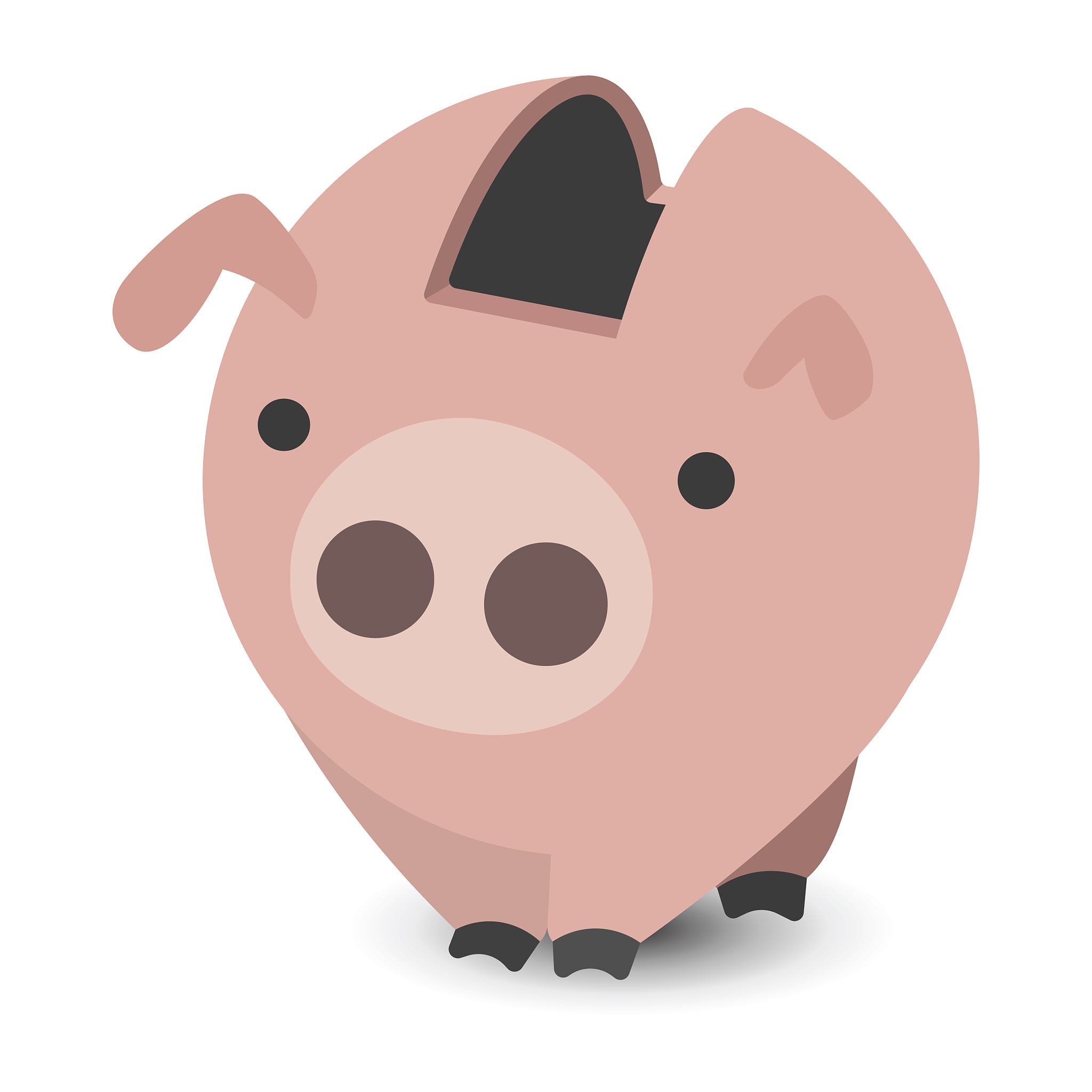 piggy bank cartoon illustration