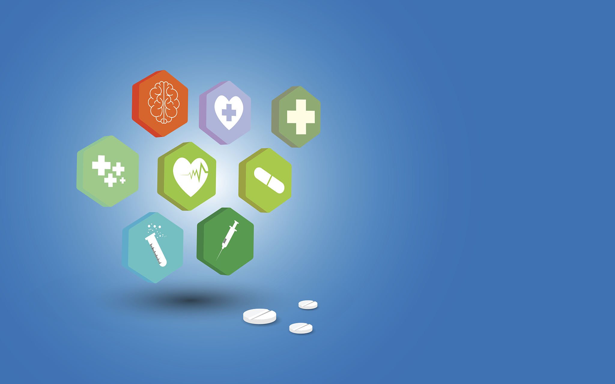 vector background health care concept medical innovation design