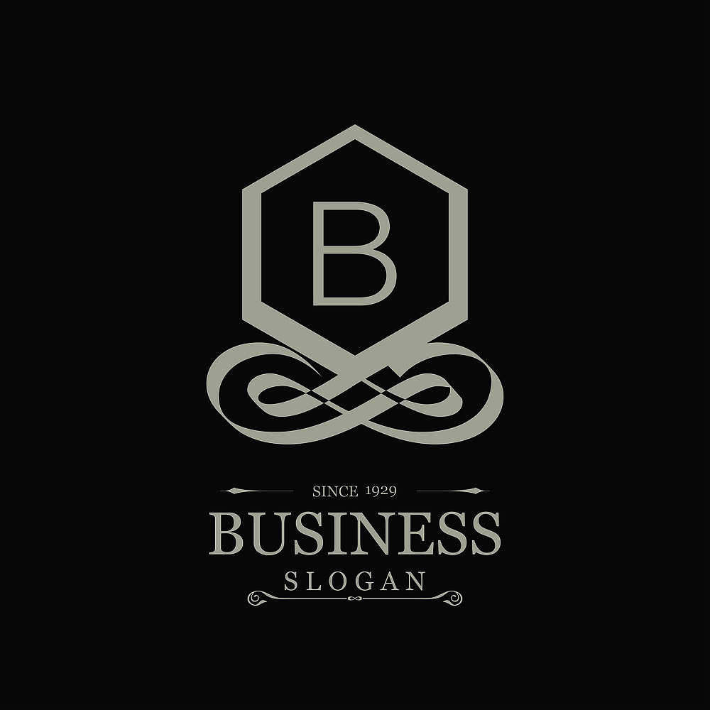 alphabetical logo design and typography vector