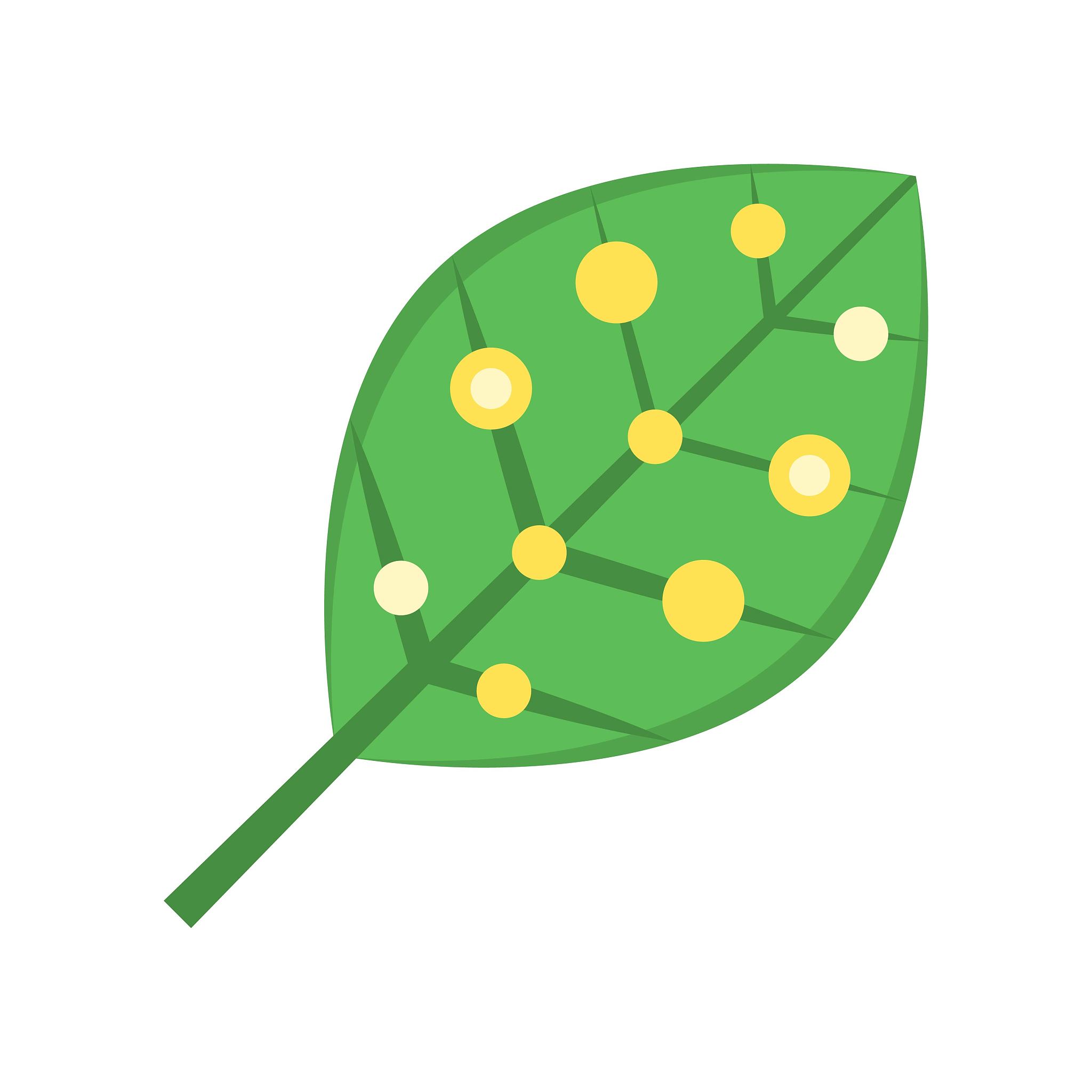 artificial photosynthesis, future technology flat design icon
