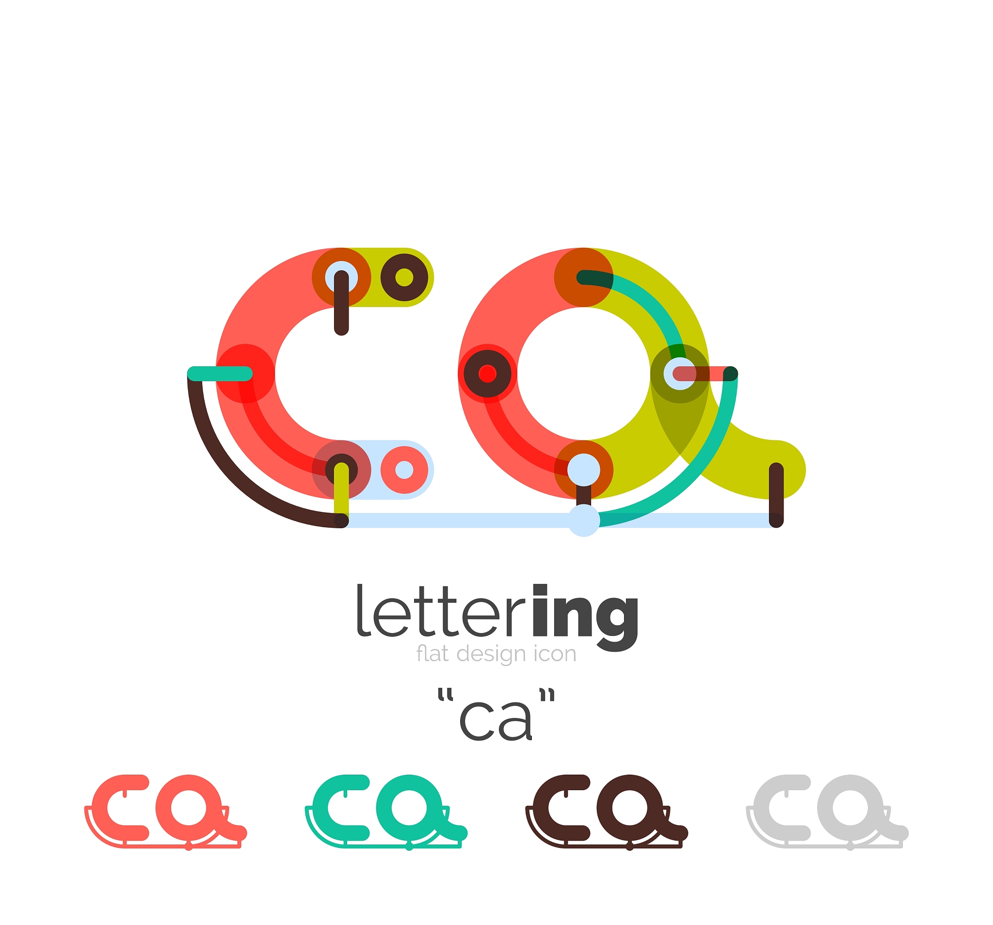 linear business logo letter