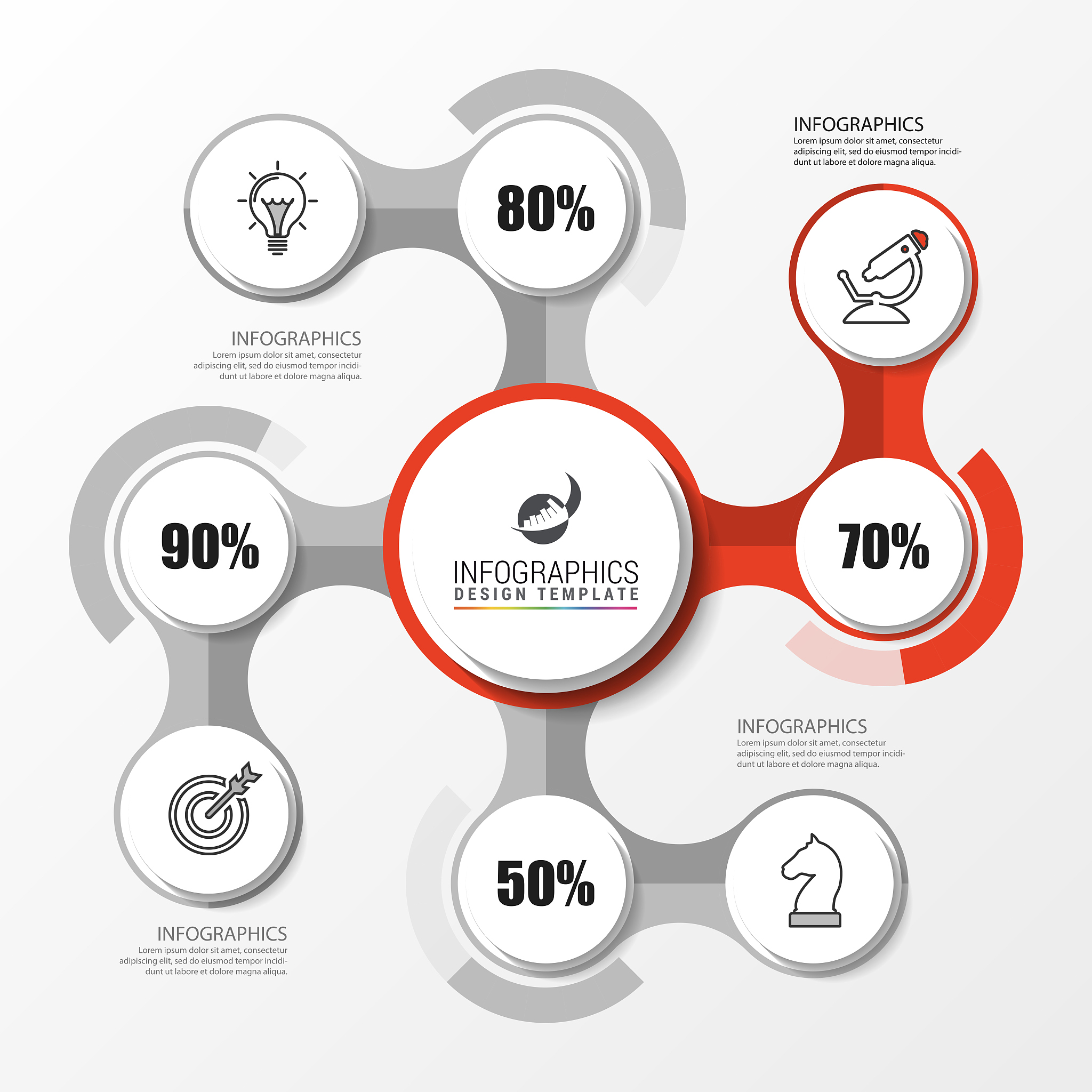 infographic design template. creative concept with 4 steps