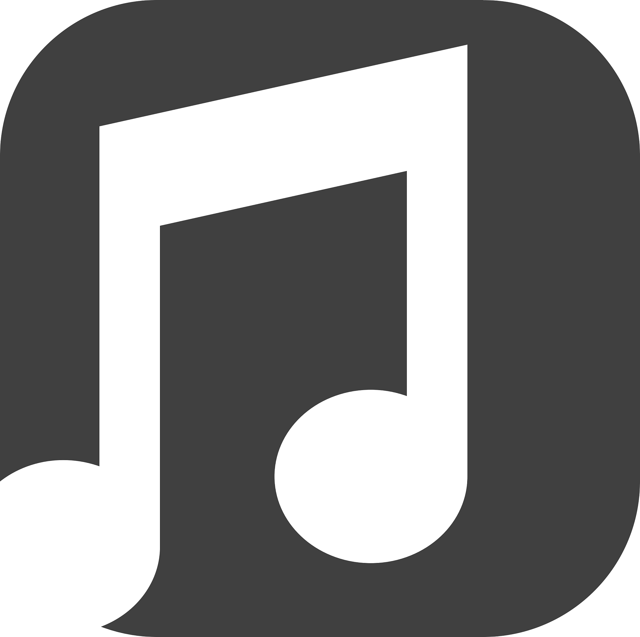 note music silhouette icon