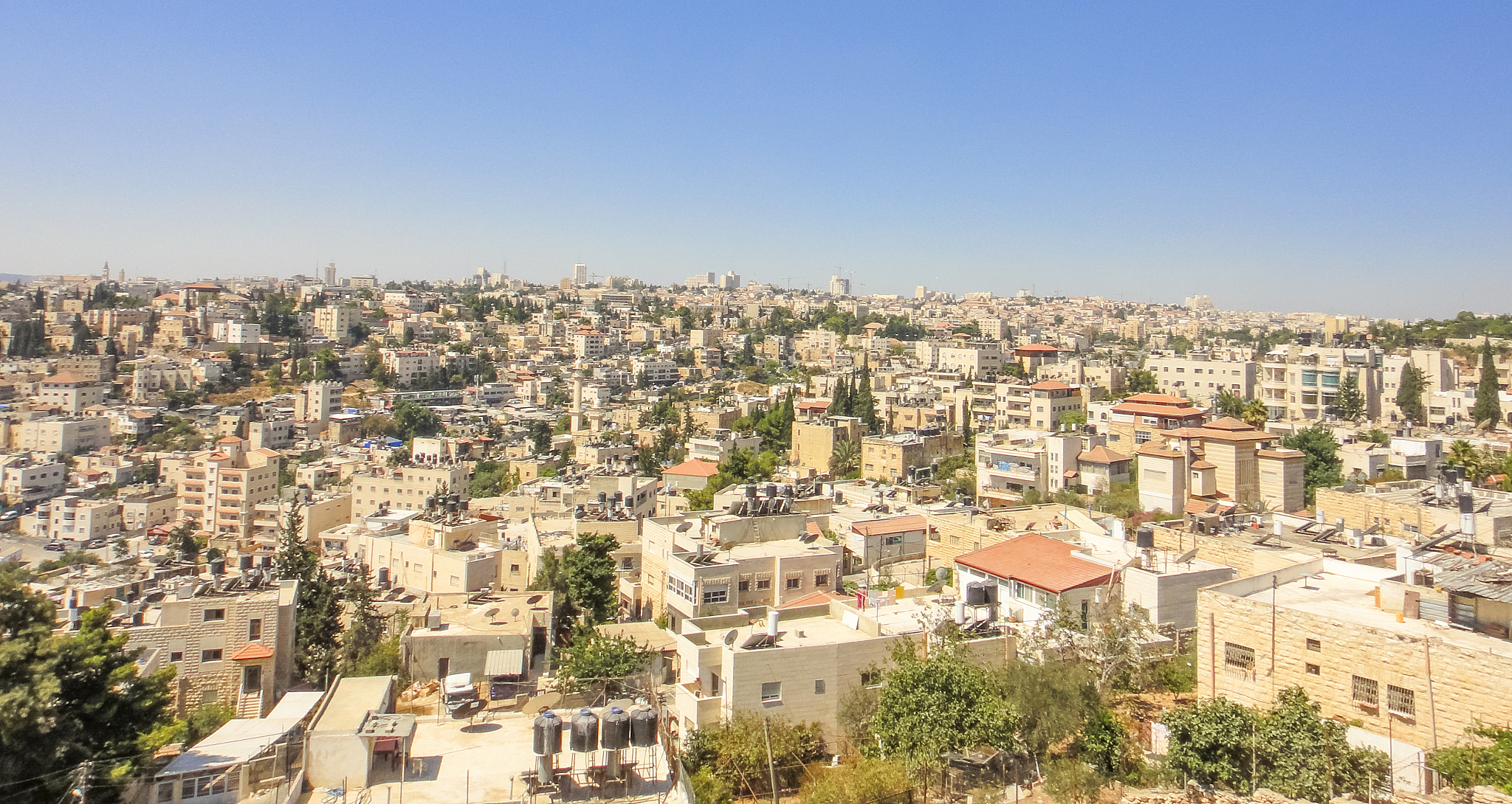 view to jerusalem. israel. middle east